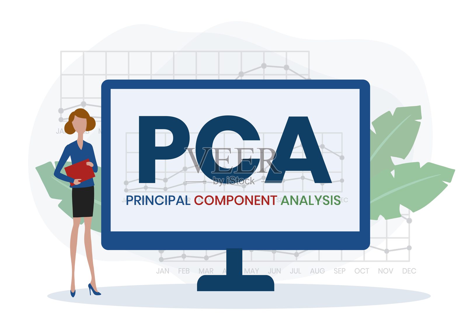 主成分分析 (PCA)插画图片素材