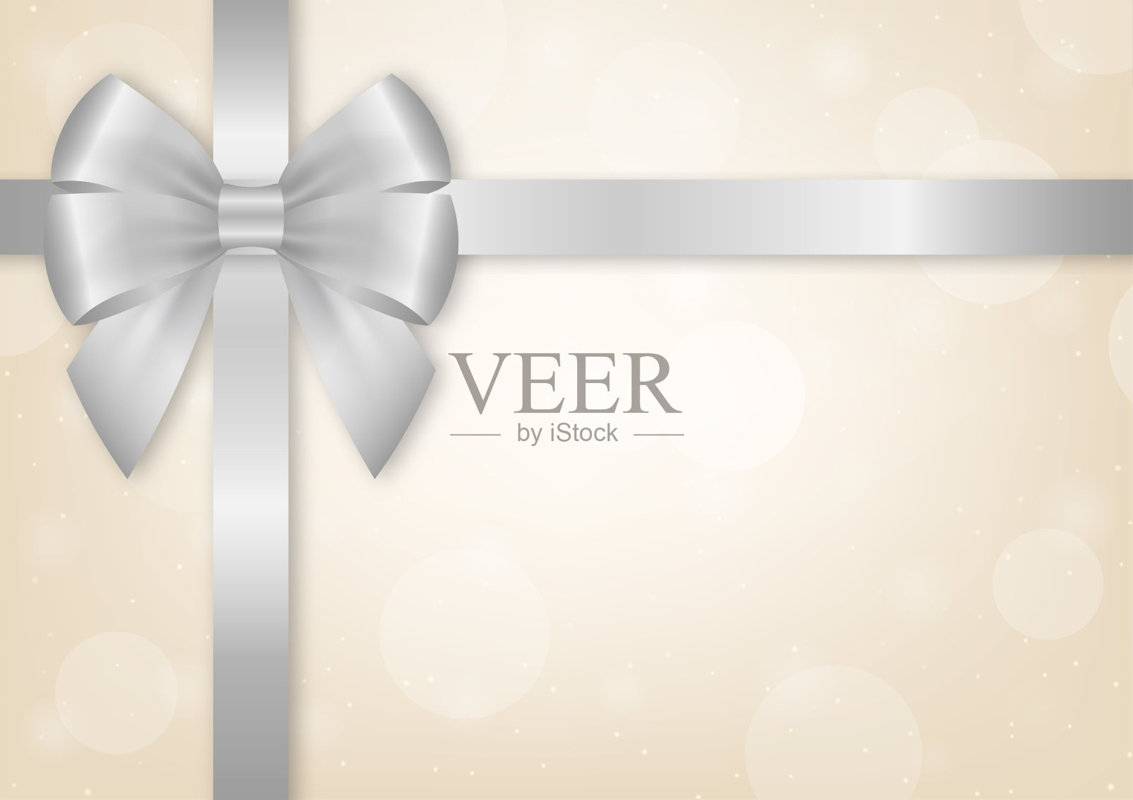 金色奢华背景，配有丝带装饰，适用于圣诞节和新年活动。插画图片素材