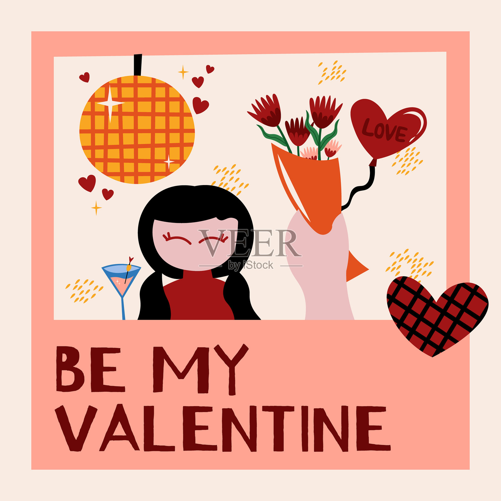 情人节快乐插图插画图片素材