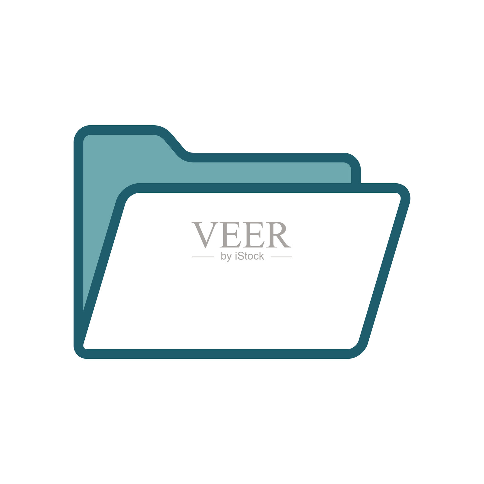 文档文件夹图标矢量设计模板，简单而干净插画图片素材