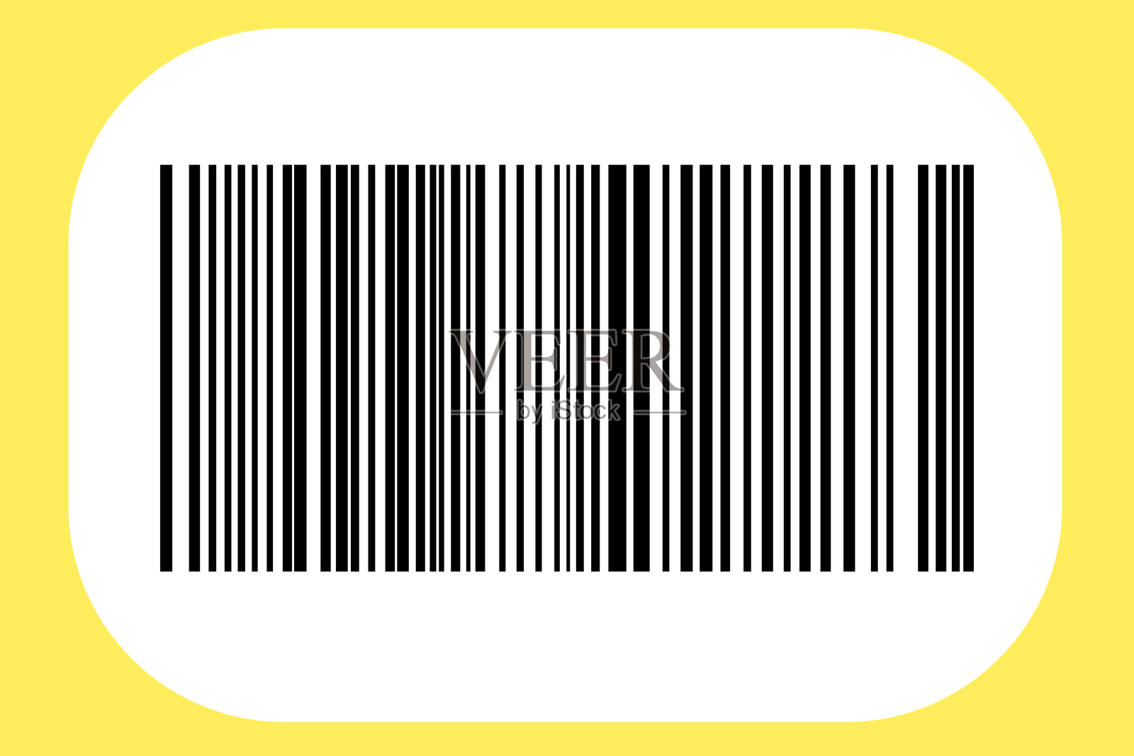 条形码孤立在彩色背景上。代码条纹贴纸。条形码标签，顾客二维码。插画图片素材