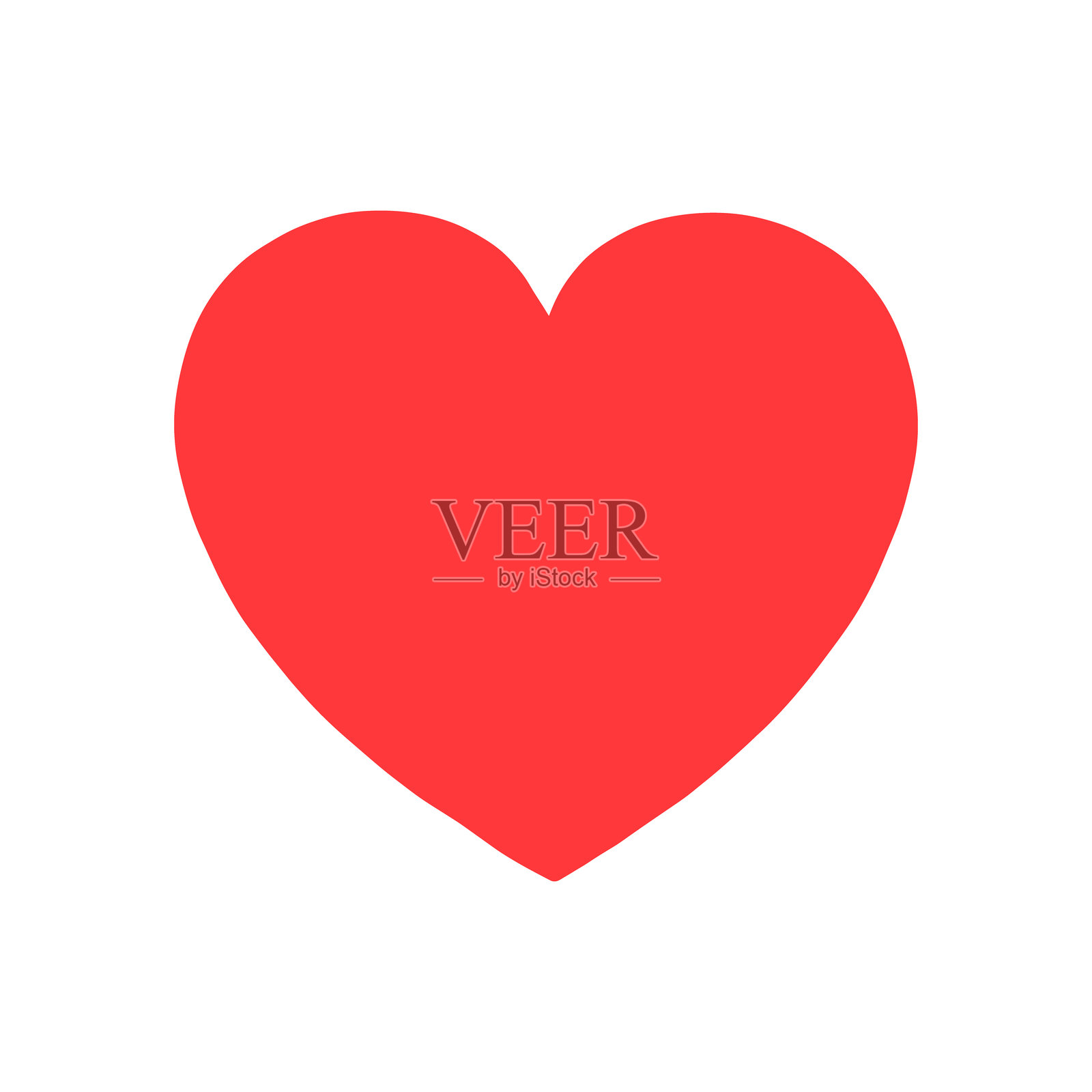 手绘红心插画图片素材