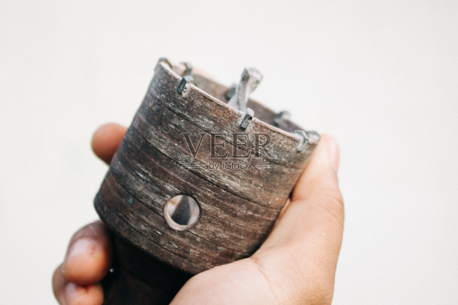 大号混凝土孔锯照片摄影图片