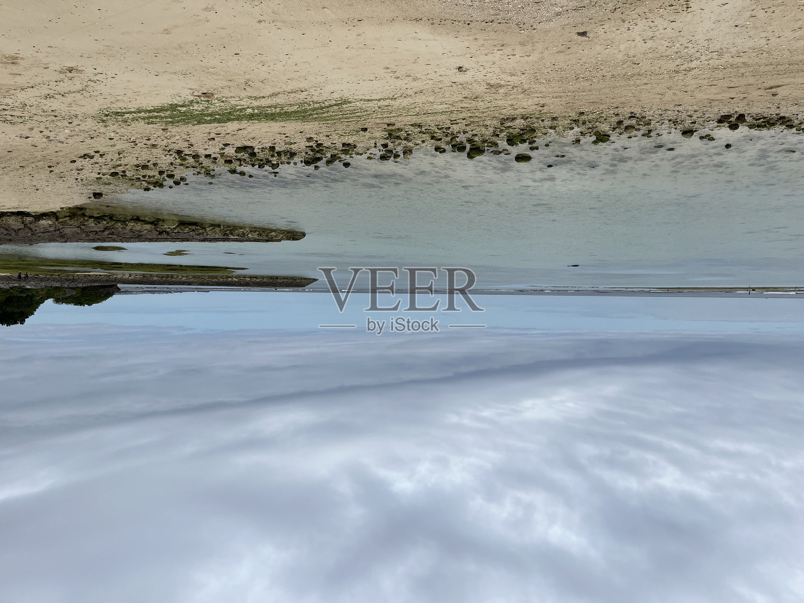 砂边海滩的景色照片摄影图片