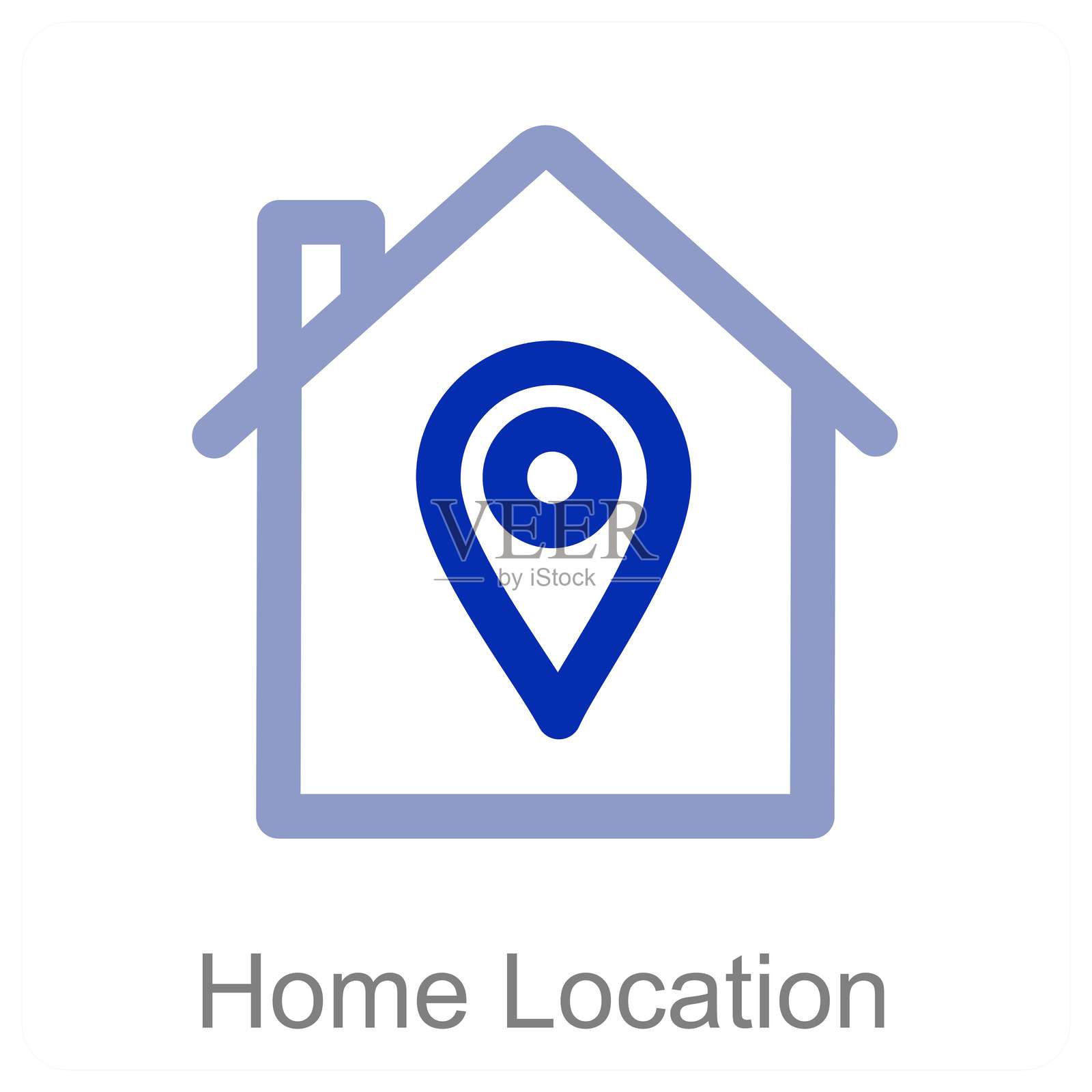 家庭位置插画图片素材