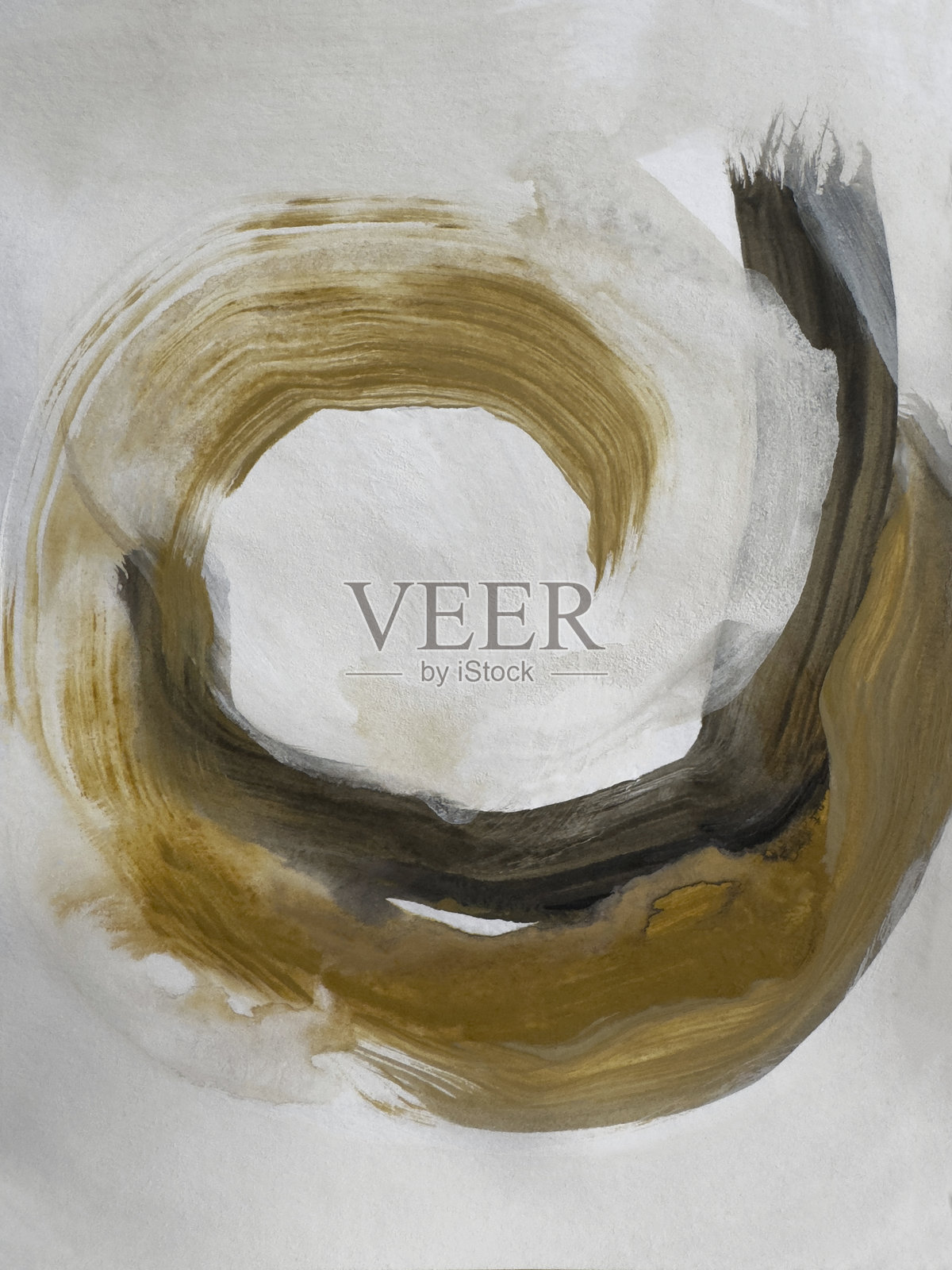 现代黑金艺术。现代艺术作品。插画图片素材