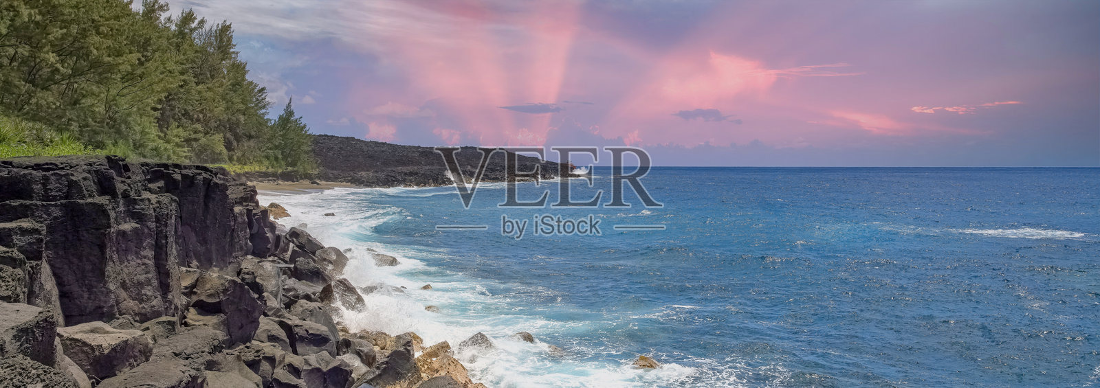 留尼汪岛，圣罗斯的风景照片摄影图片