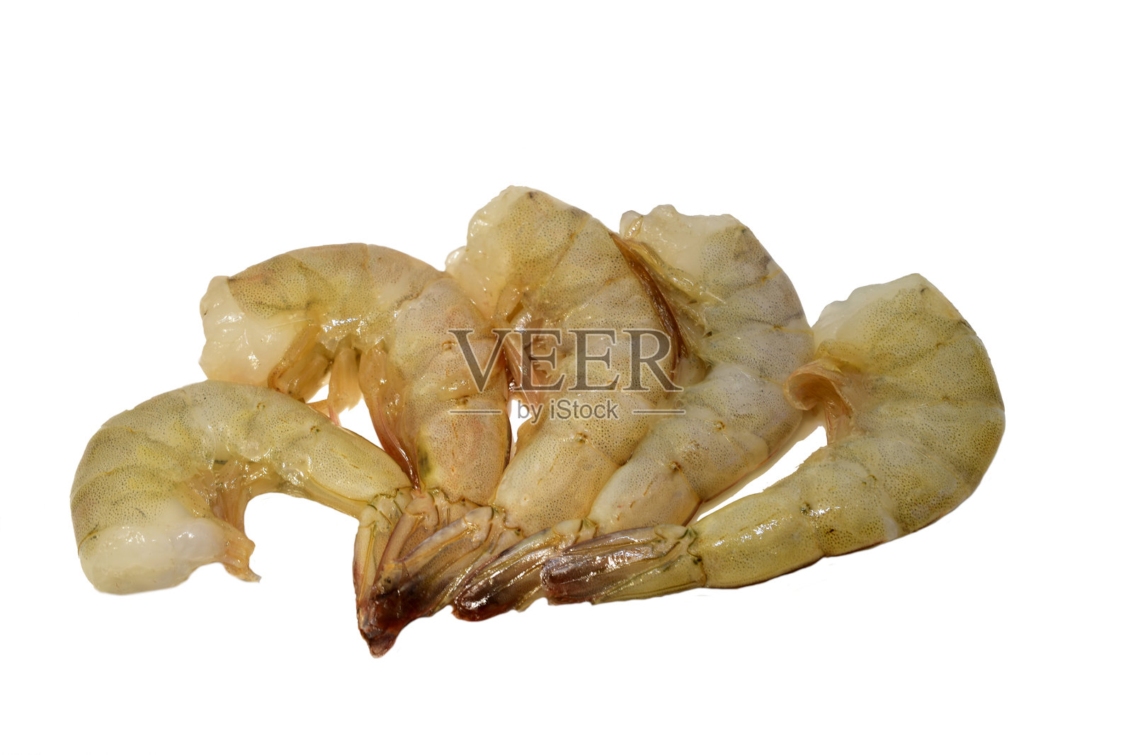 准备烹饪的虾堆成一堆照片摄影图片