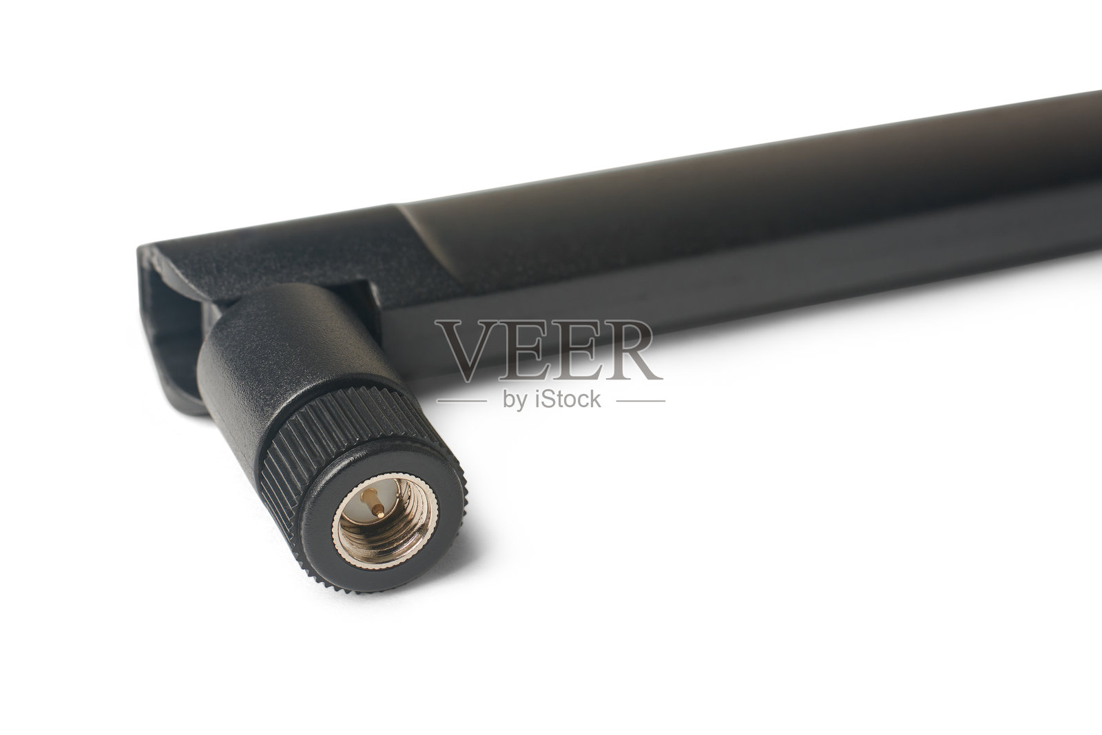 黑色互联网路由器天线连接器特写照片摄影图片