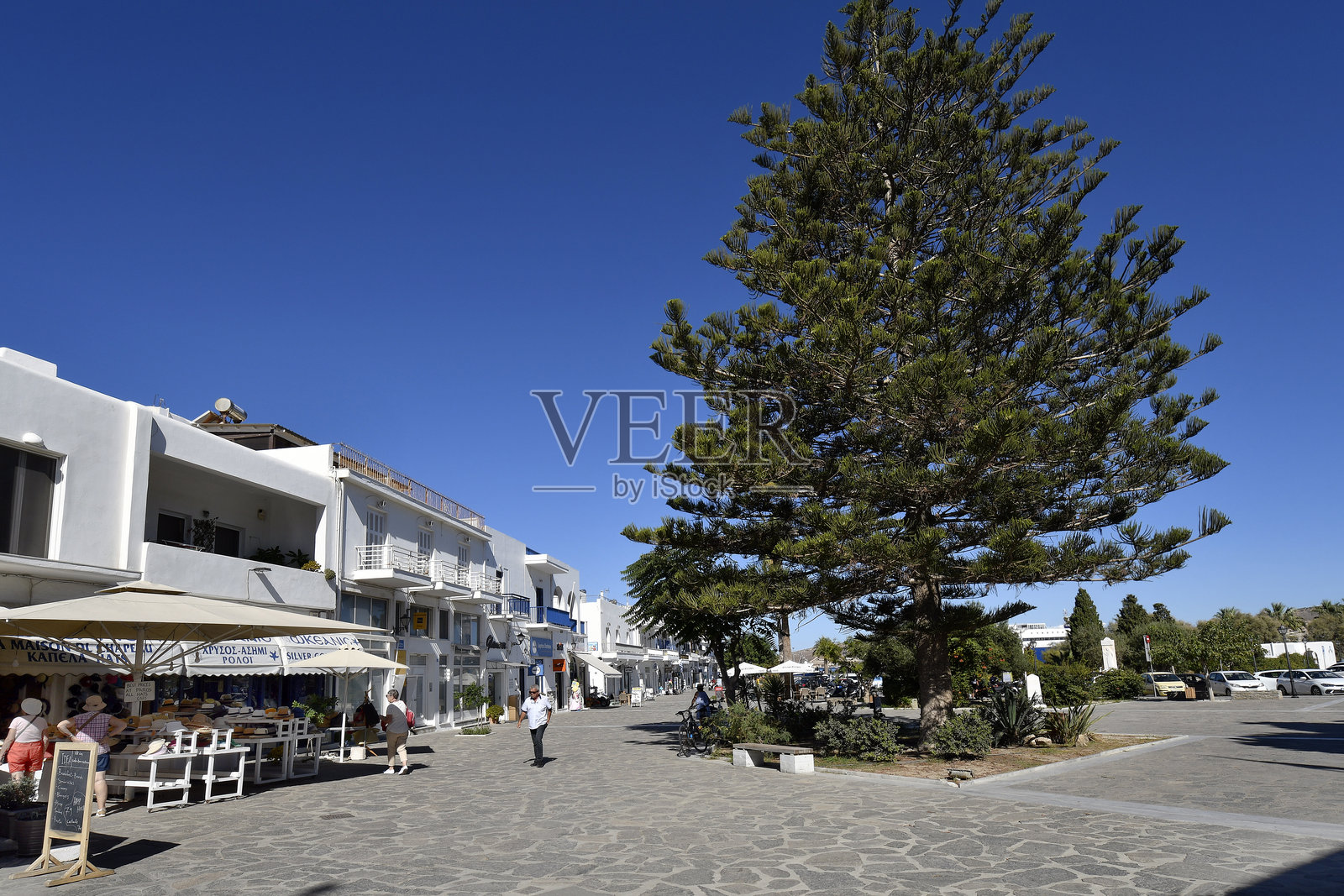 希腊,帕罗斯岛,帕里卡镇照片摄影图片