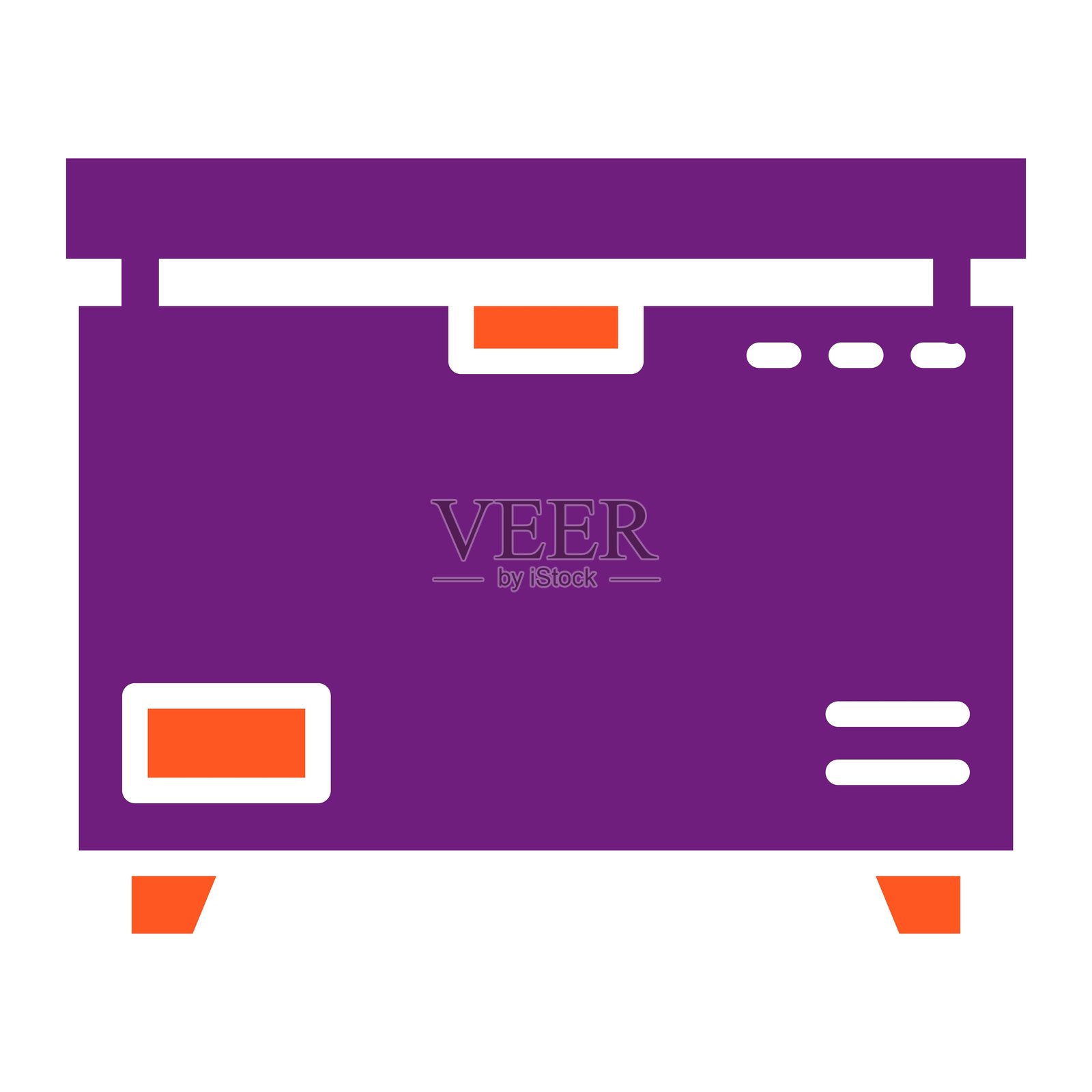 冰箱矢量图标设计插图插画图片素材