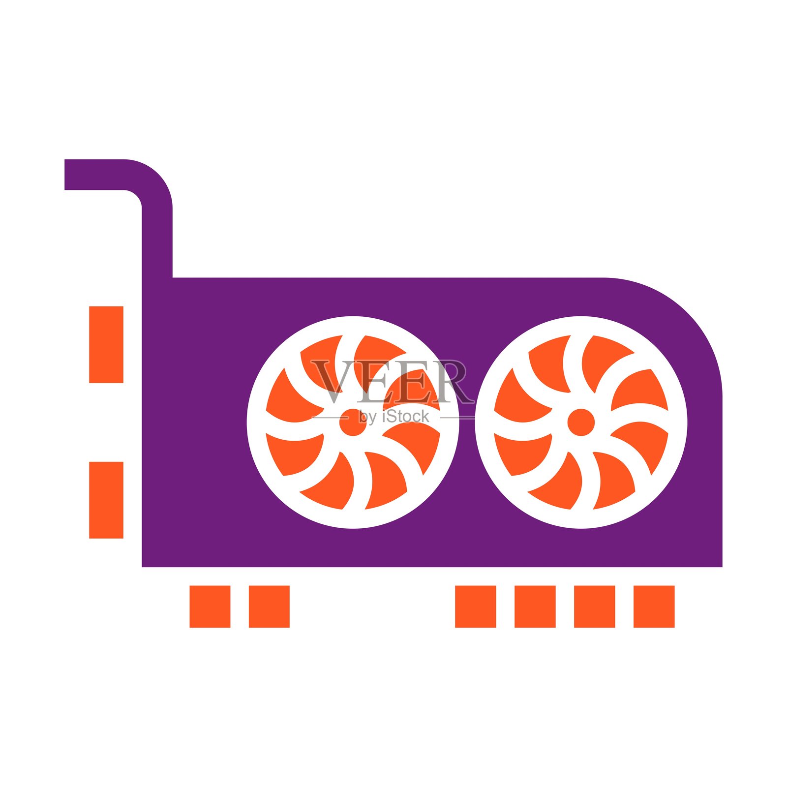 视频卡矢量图标设计插图插画图片素材