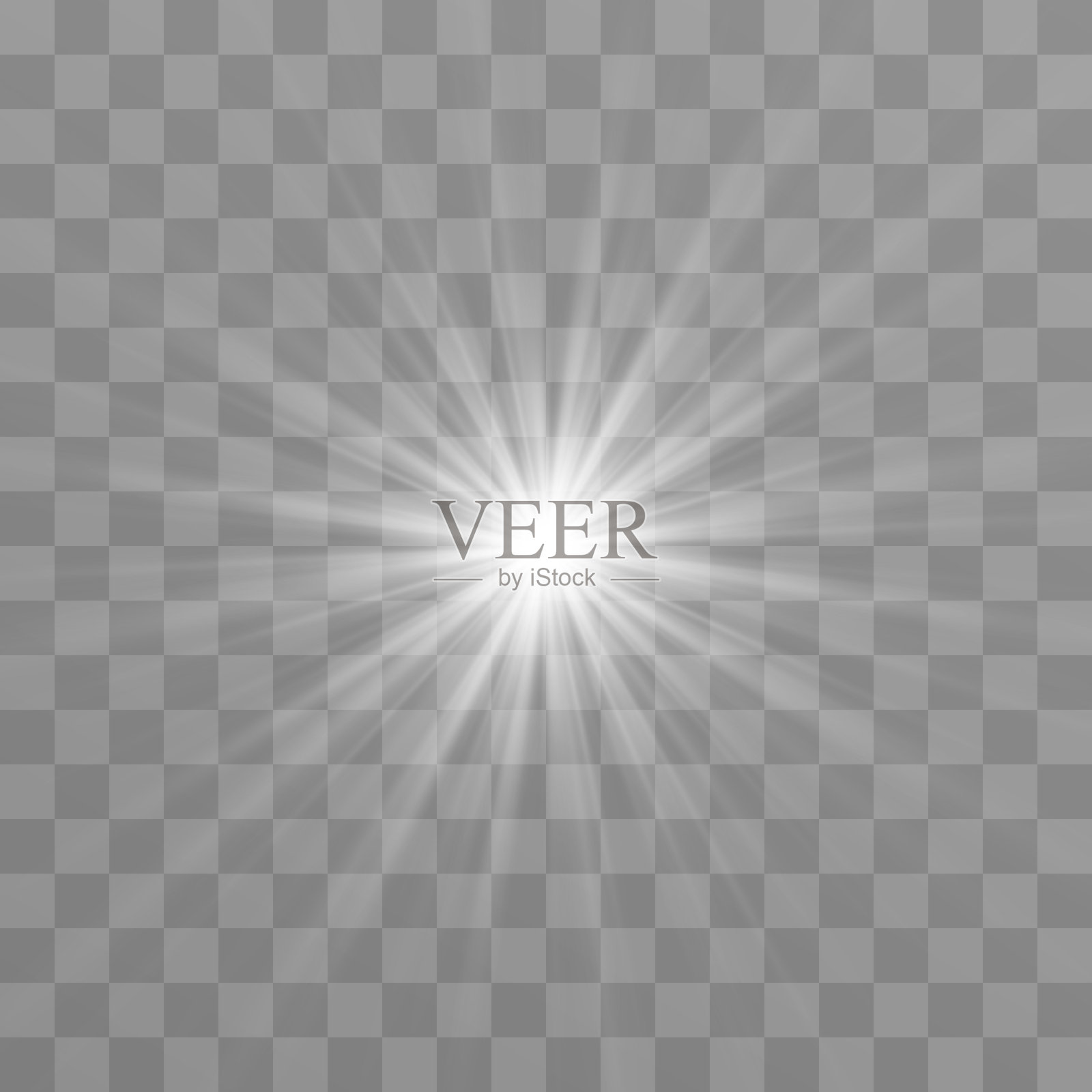 孤立透明背景上的光线矢量图。光线射线。魔法光辉，白光。插画图片素材