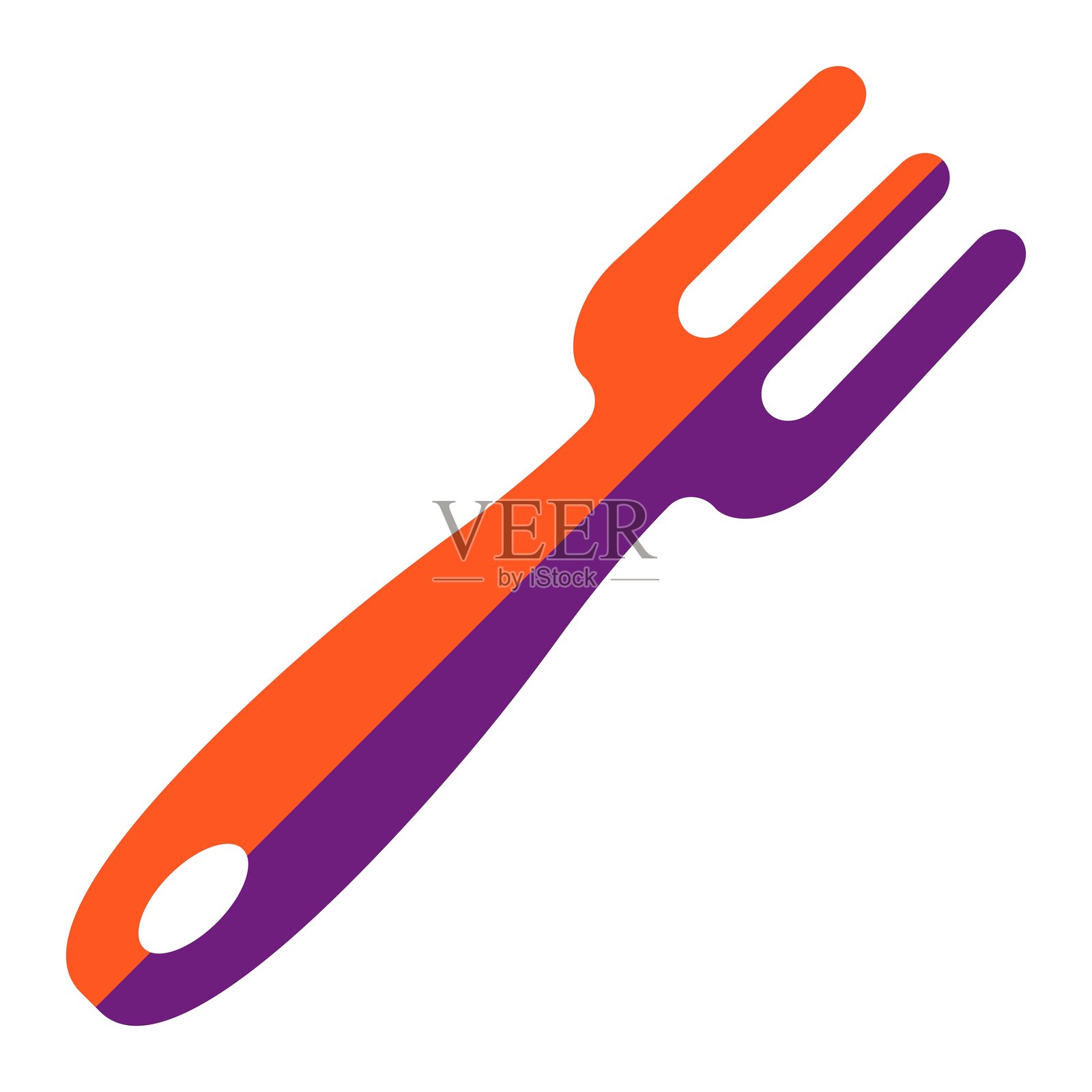 叉子矢量图标设计插图插画图片素材