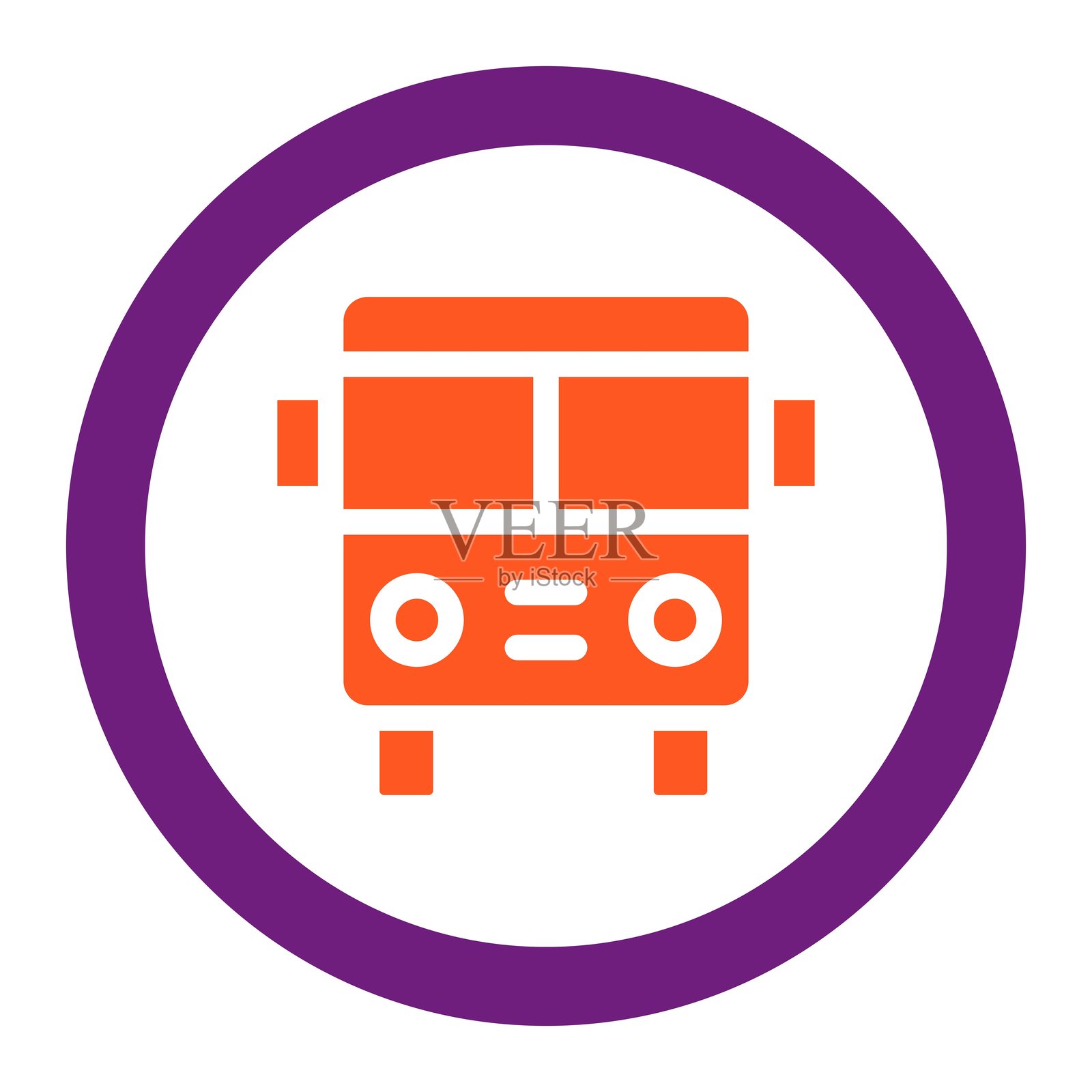 公交车站矢量图标设计插图插画图片素材