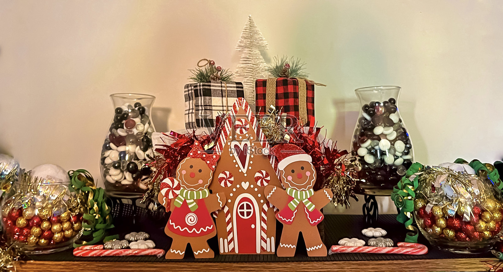 独特的家居圣诞装饰照片摄影图片