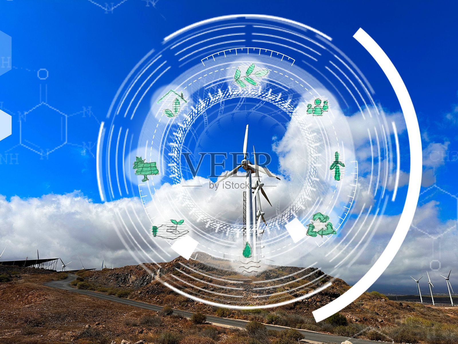 风能概念照片摄影图片