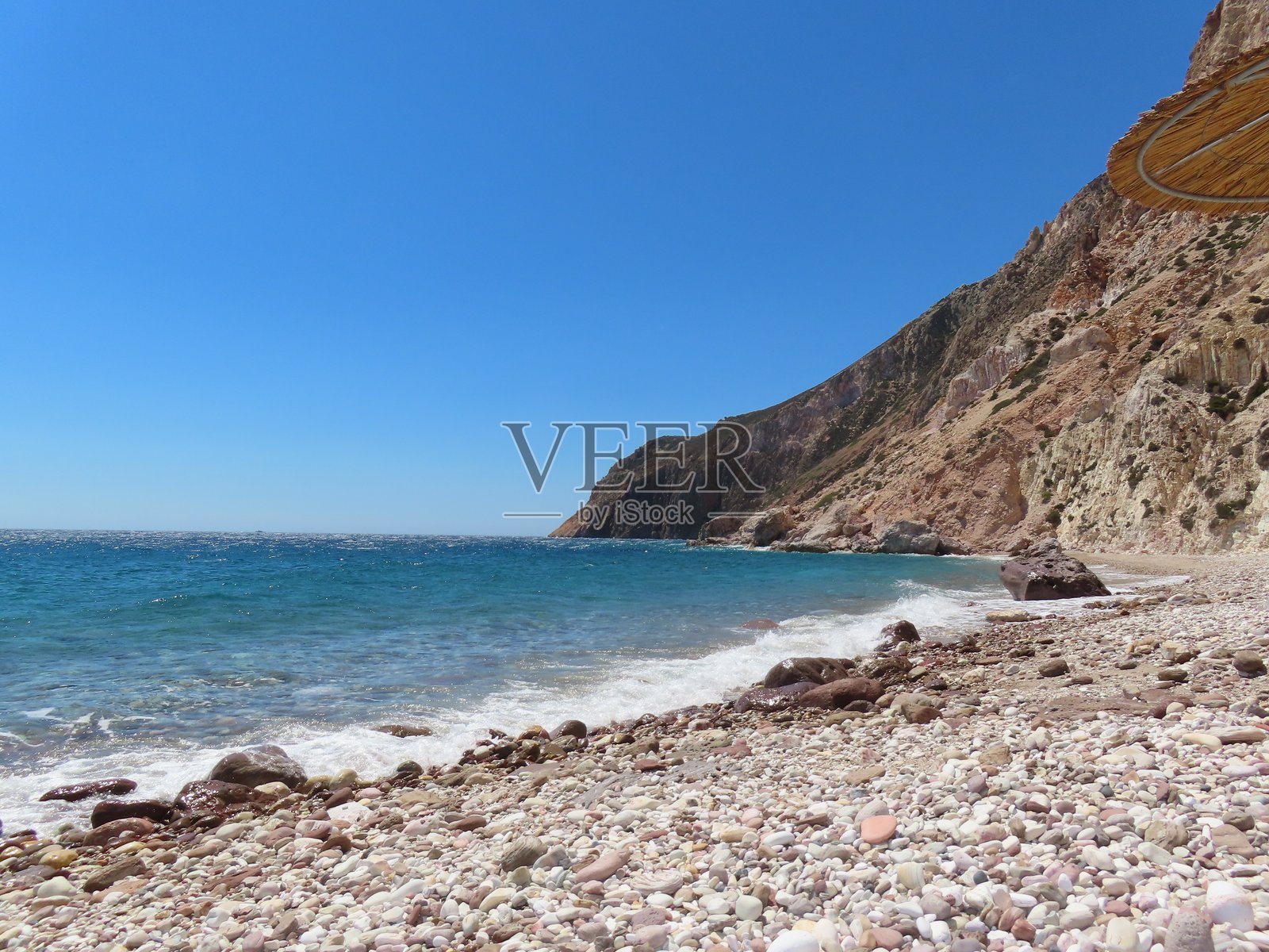 希腊的米洛斯岛照片摄影图片