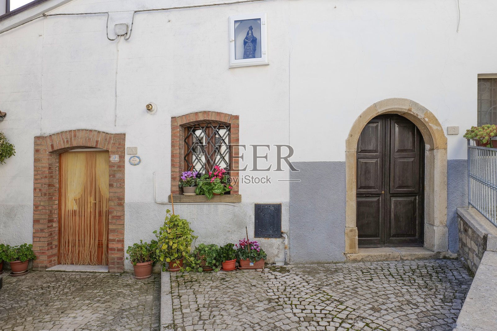 意大利坎帕尼亚的宗戈利村。照片摄影图片