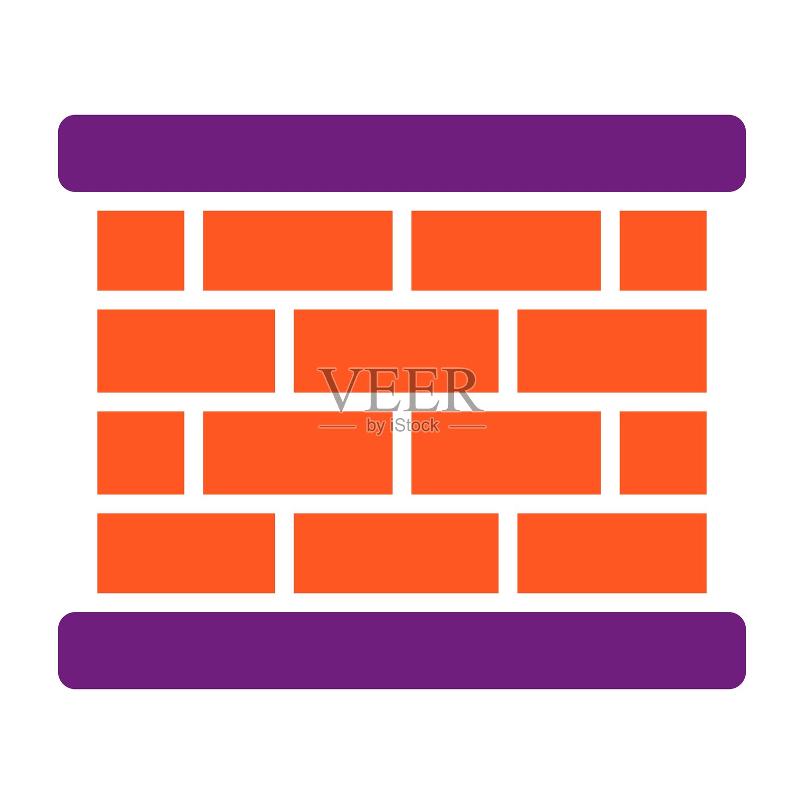 砖墙矢量图标设计插图插画图片素材