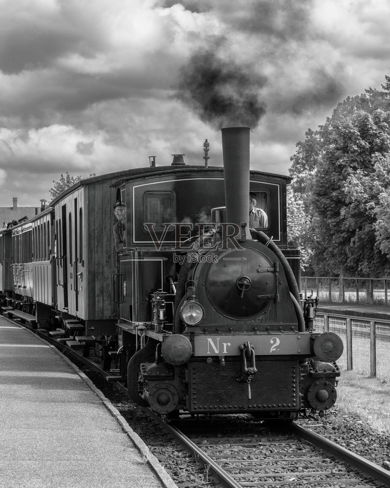 马里博-班霍尔姆铁路博物馆的复古蒸汽机车照片摄影图片