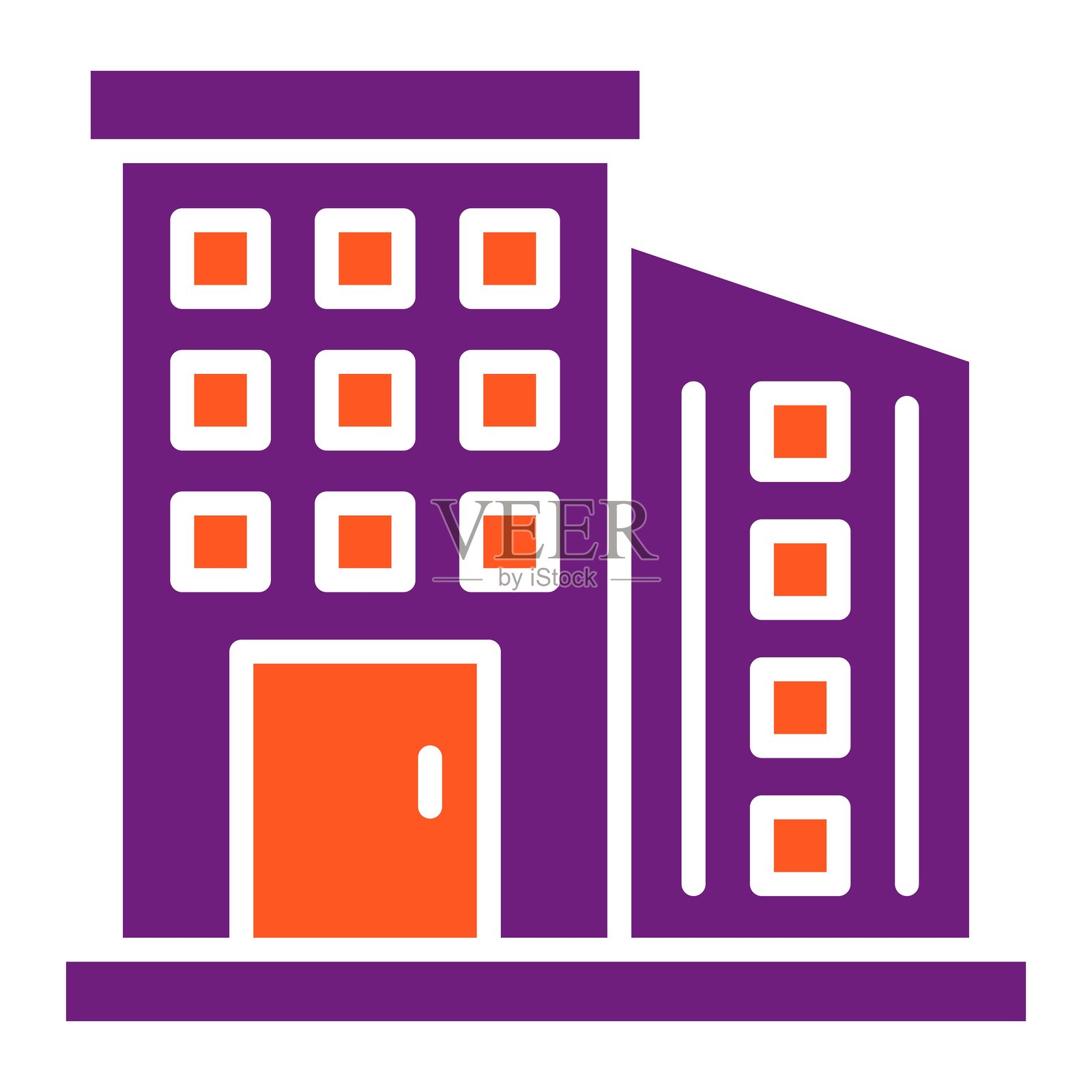 公寓矢量图标设计插图插画图片素材