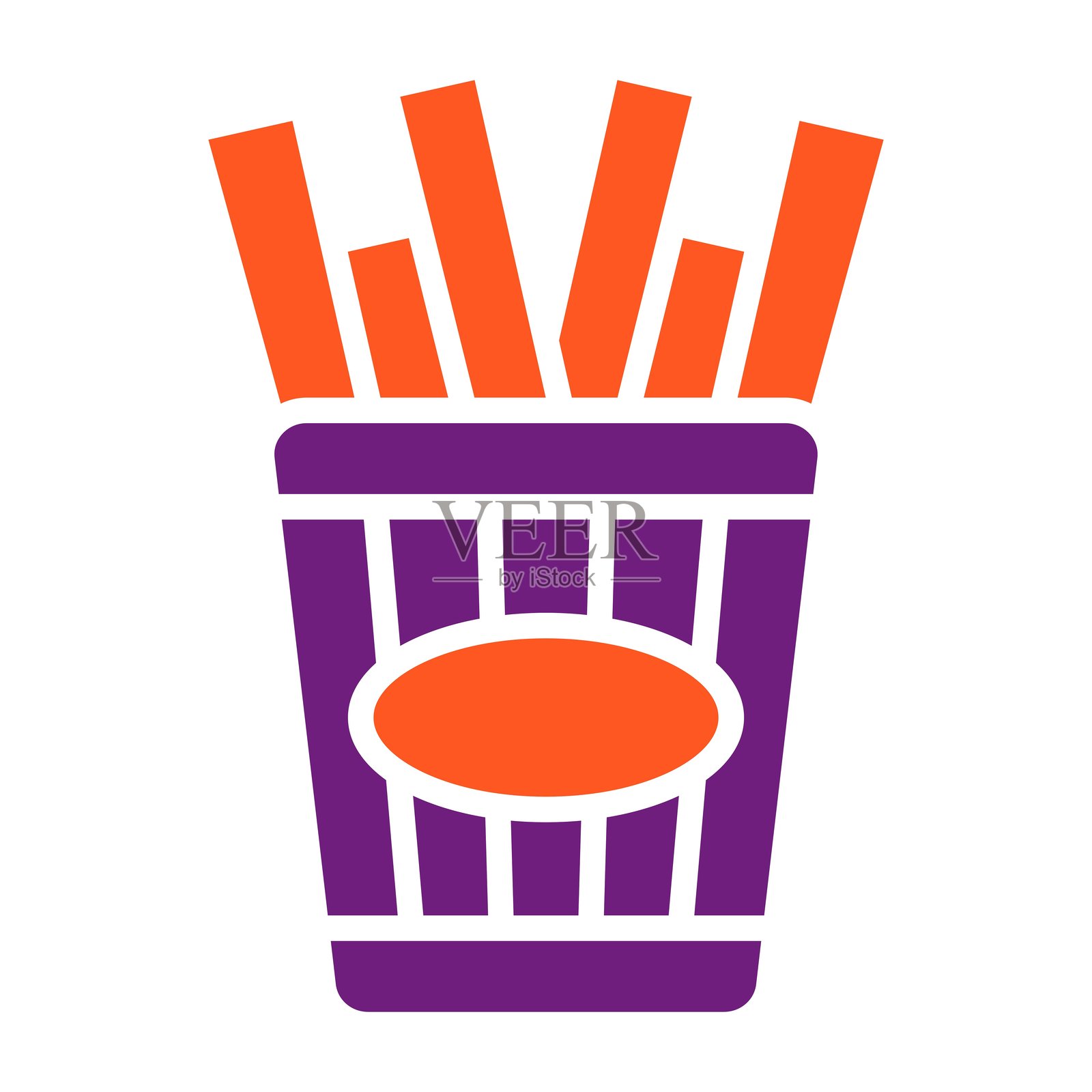 薯条矢量图标设计插图插画图片素材