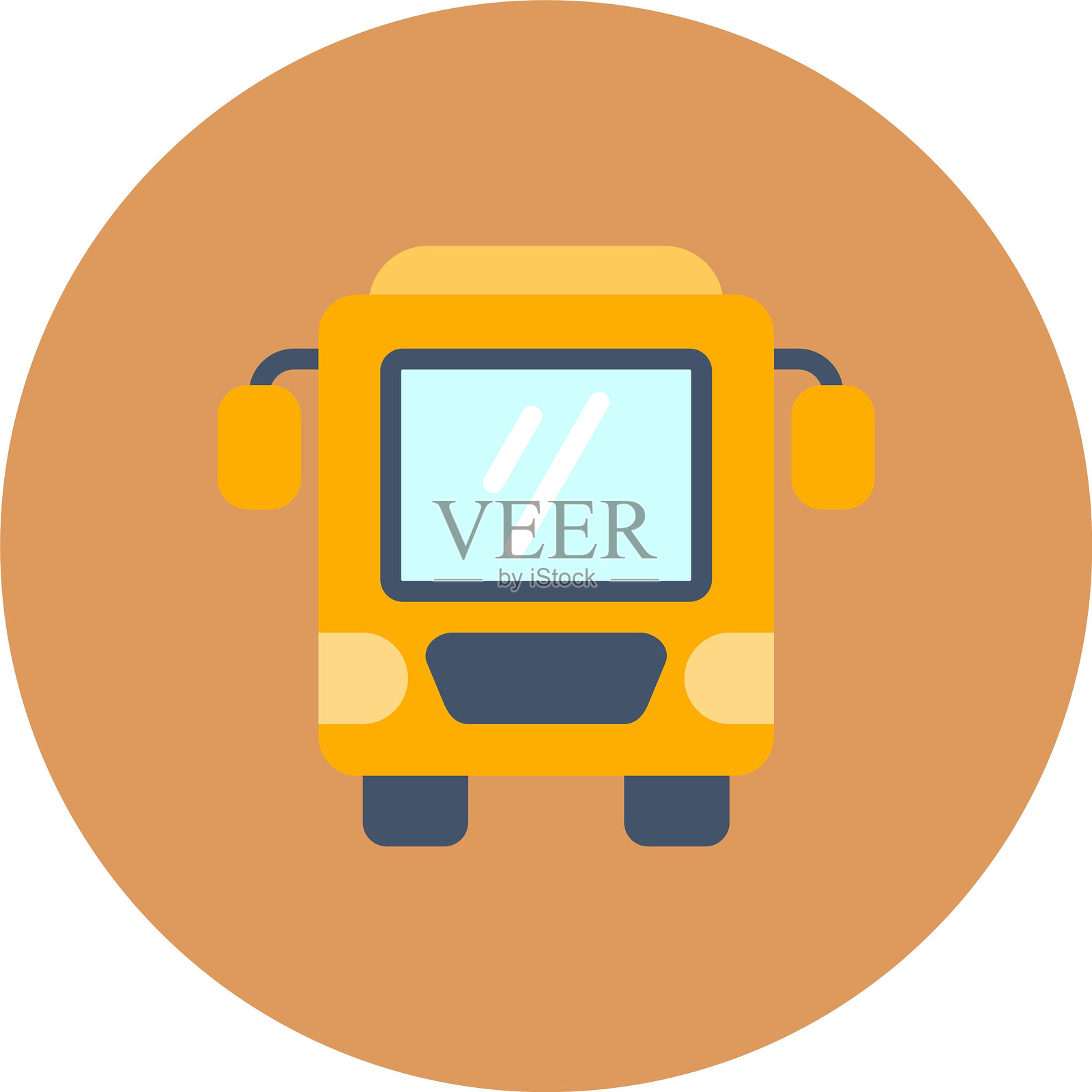 公交车图标插画图片素材