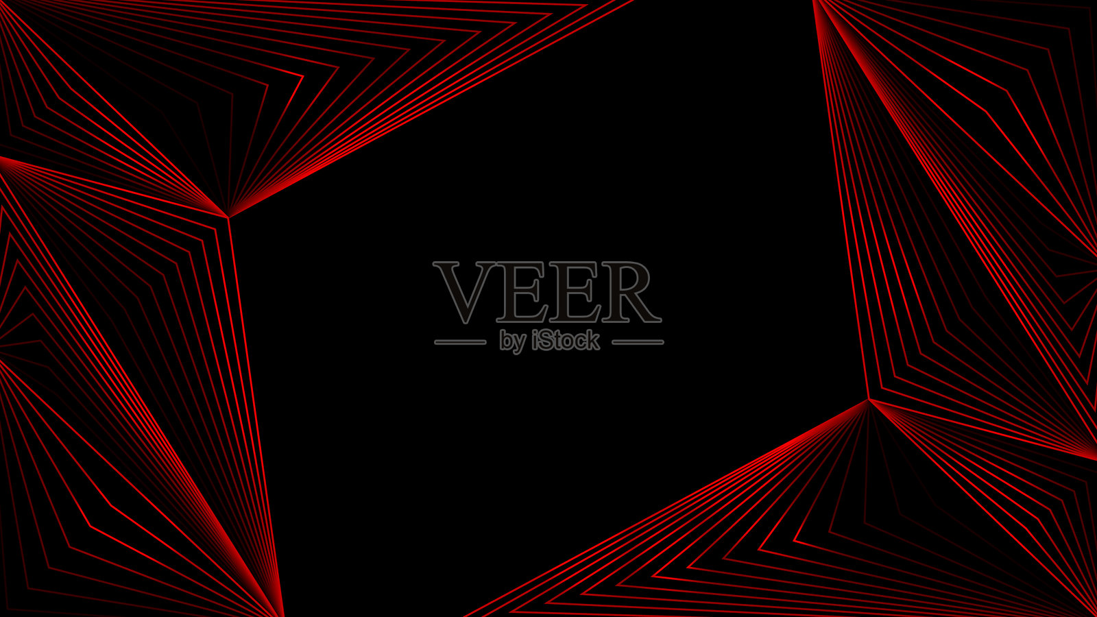 霓虹红色线条图案背景。抽象商业横幅。科技壁纸。矢量插图。未来感。简约风格。插画图片素材