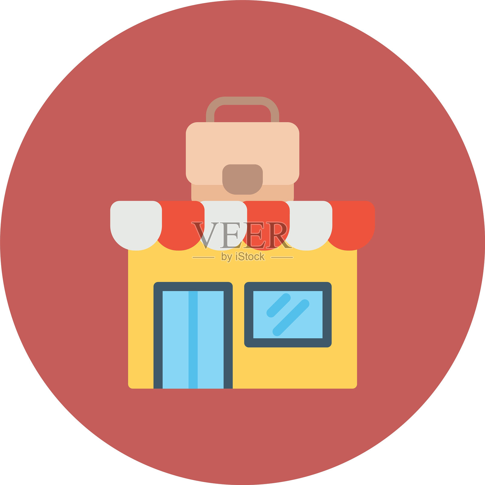 小型企业图标插画图片素材