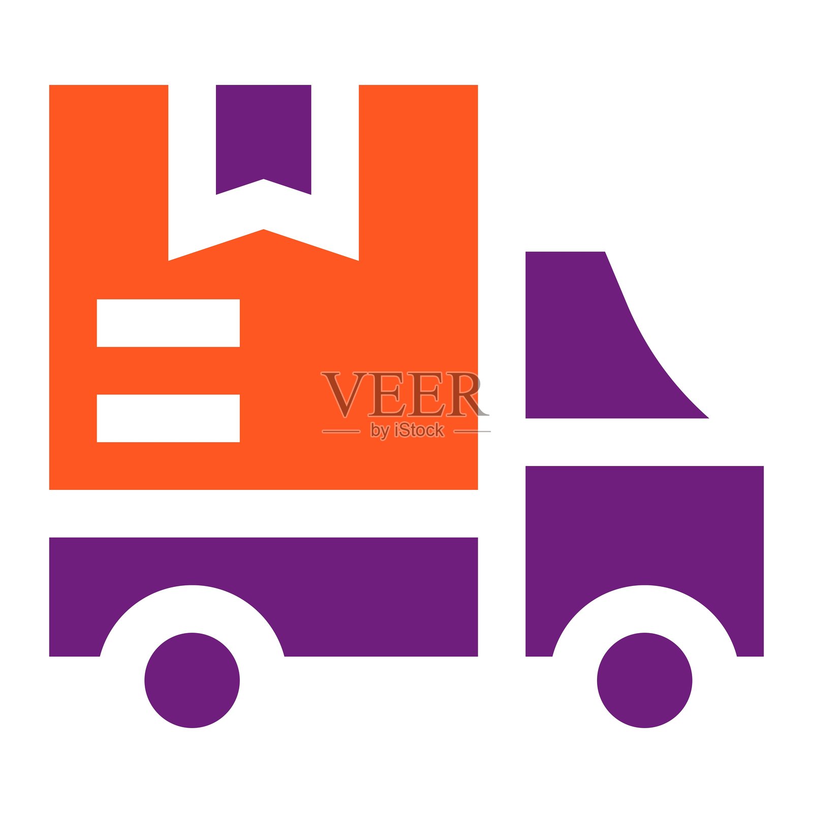 送货卡车矢量图标设计插图插画图片素材