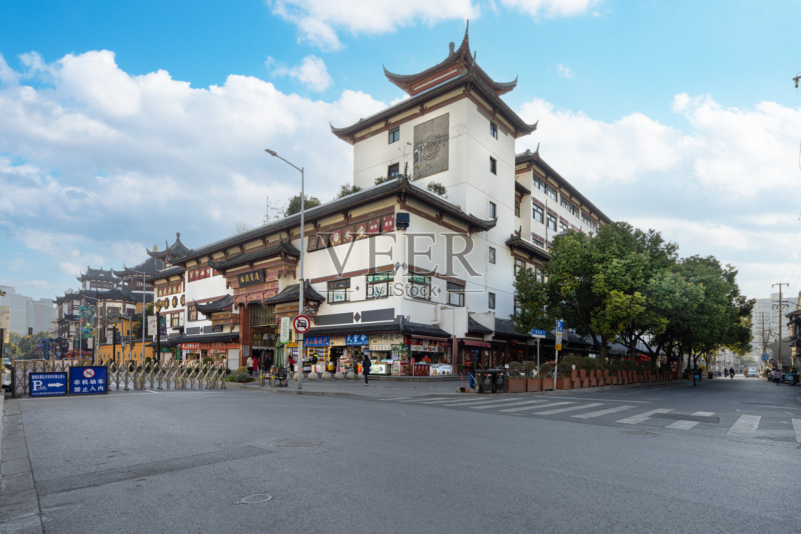 中国上海的豫园区景观照片摄影图片