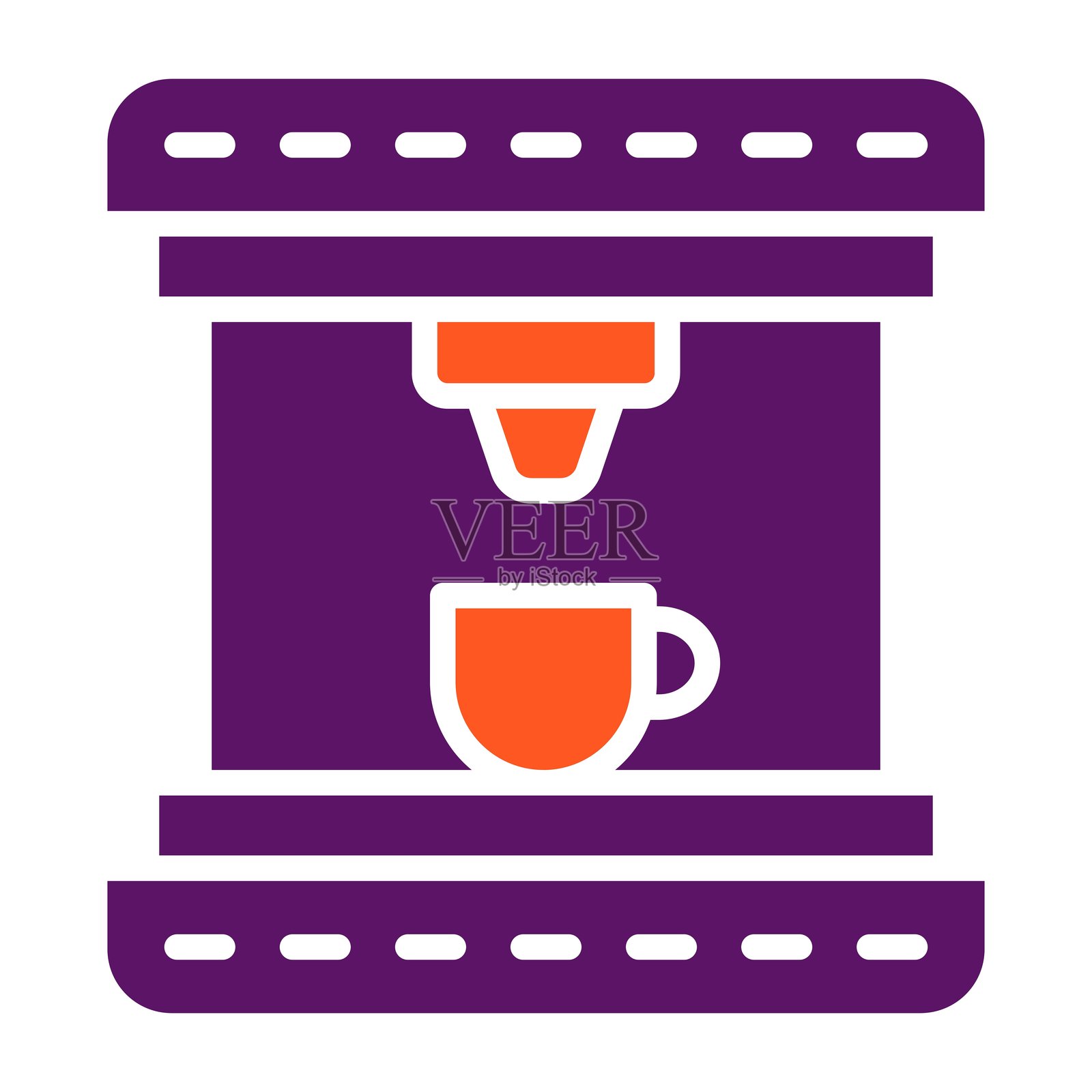 咖啡机矢量图标设计插图插画图片素材