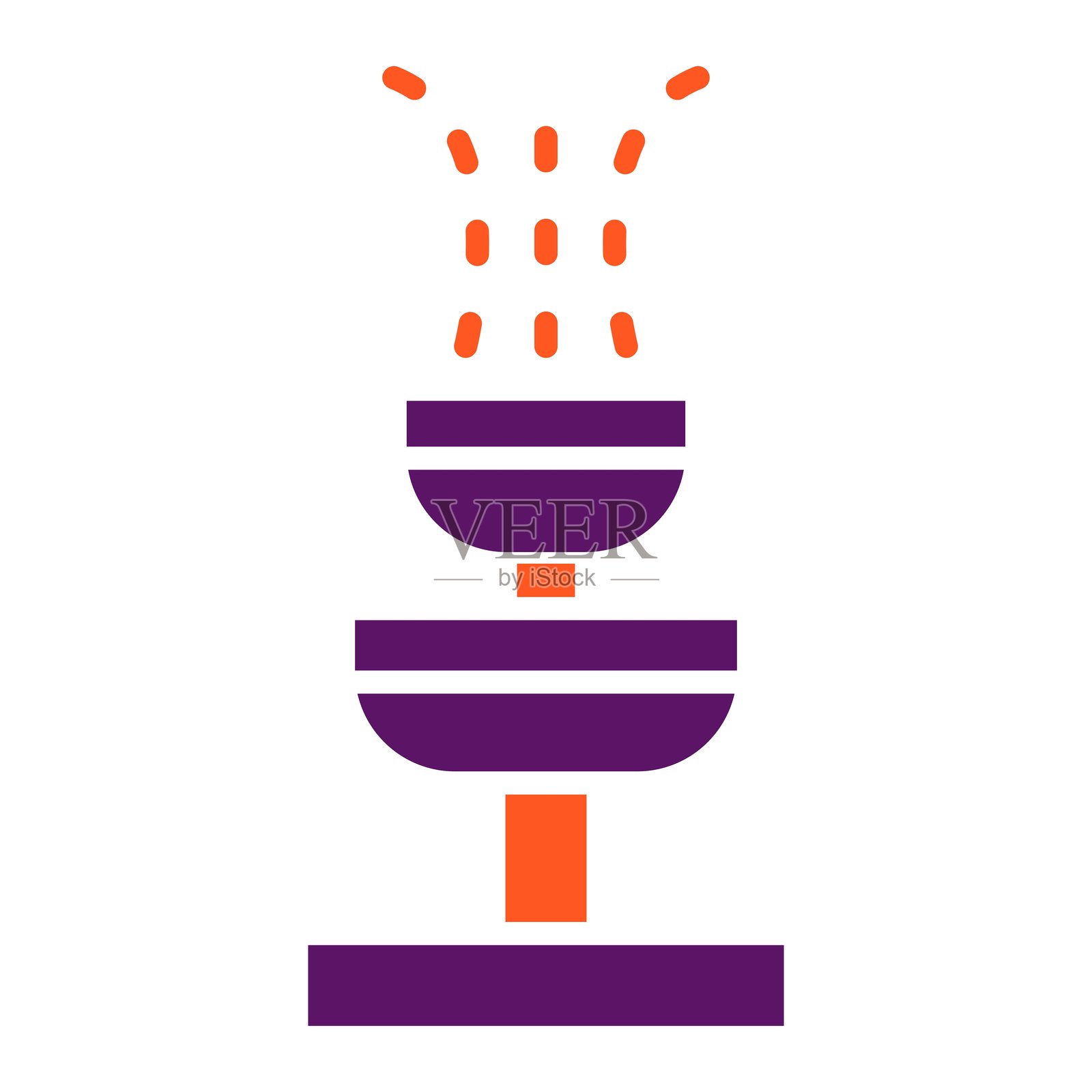 喷泉矢量图标设计插图插画图片素材