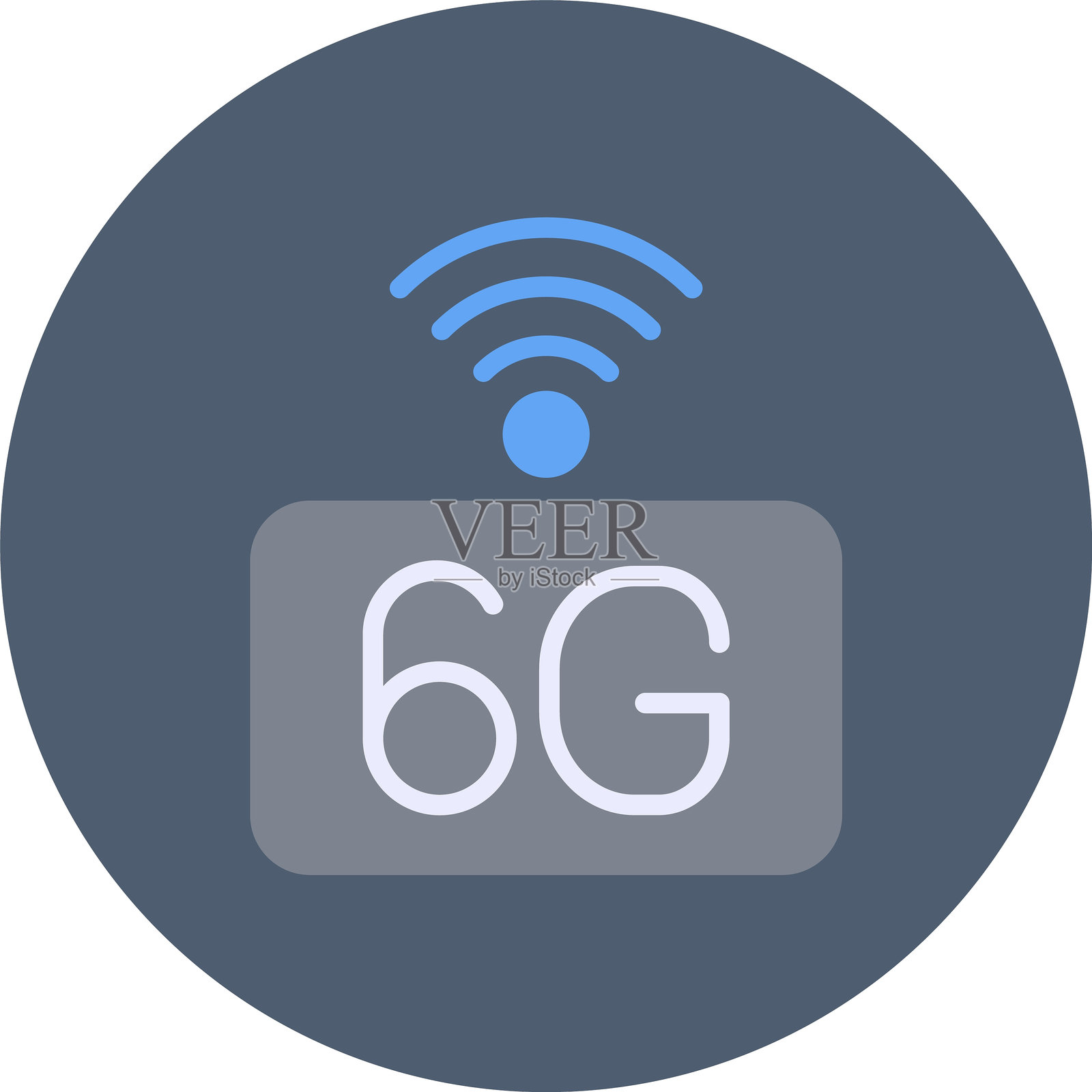 6G网络图标插画图片素材