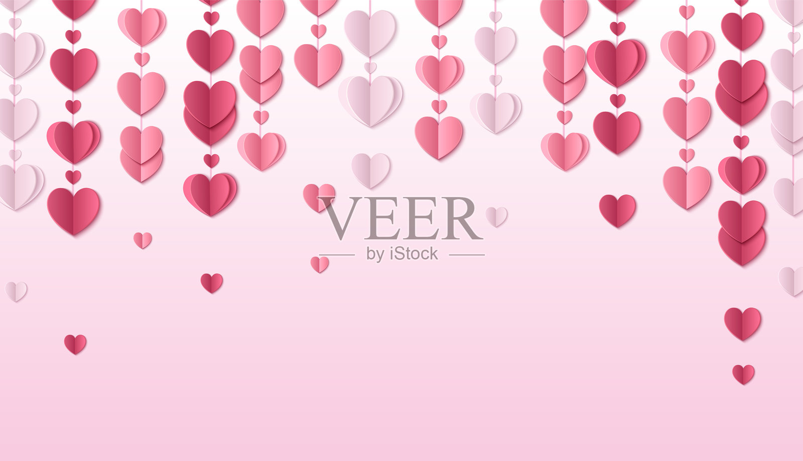 纸心情人节装饰插画图片素材