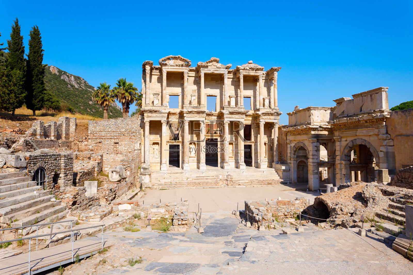 以弗所古希腊城市位于土耳其伊兹密尔省照片摄影图片