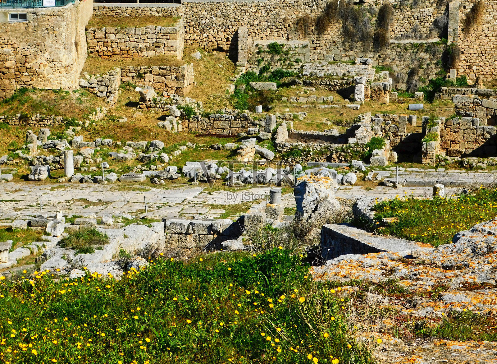 古科林斯遗址照片摄影图片