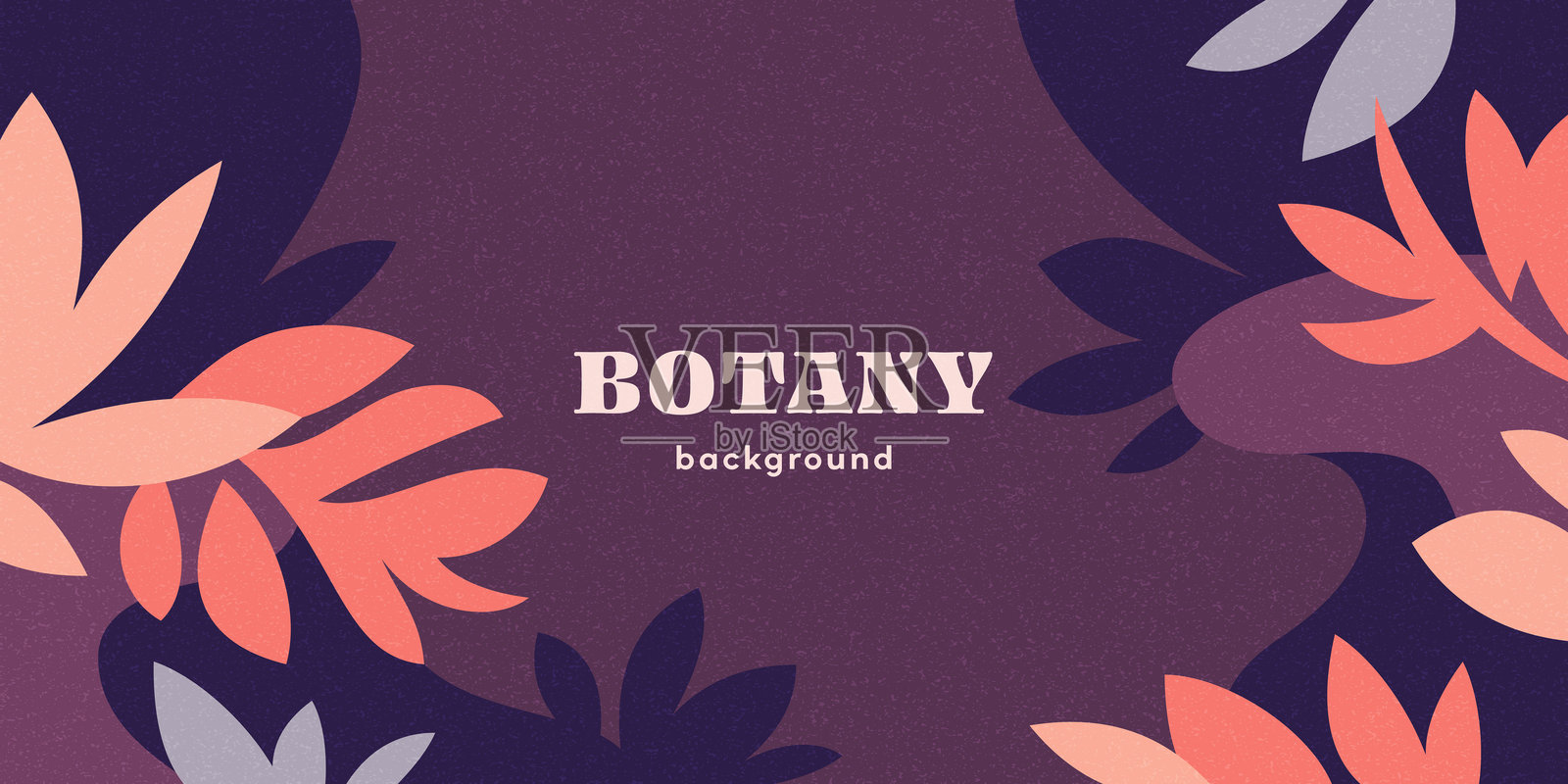 现代抽象图形叶子背景插画图片素材