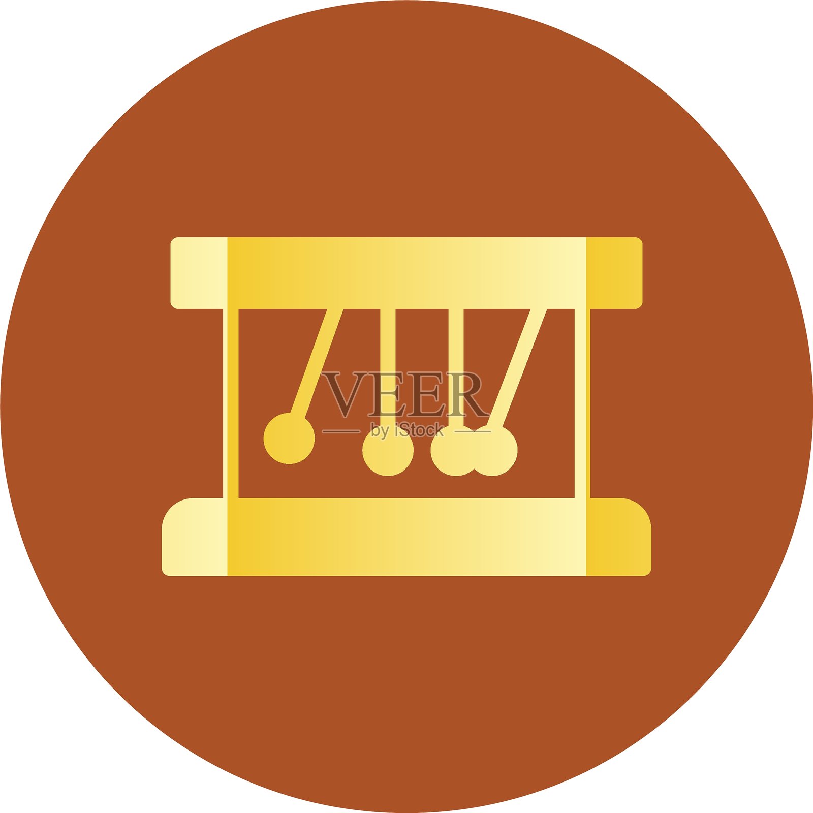 牛顿摆图标插画图片素材