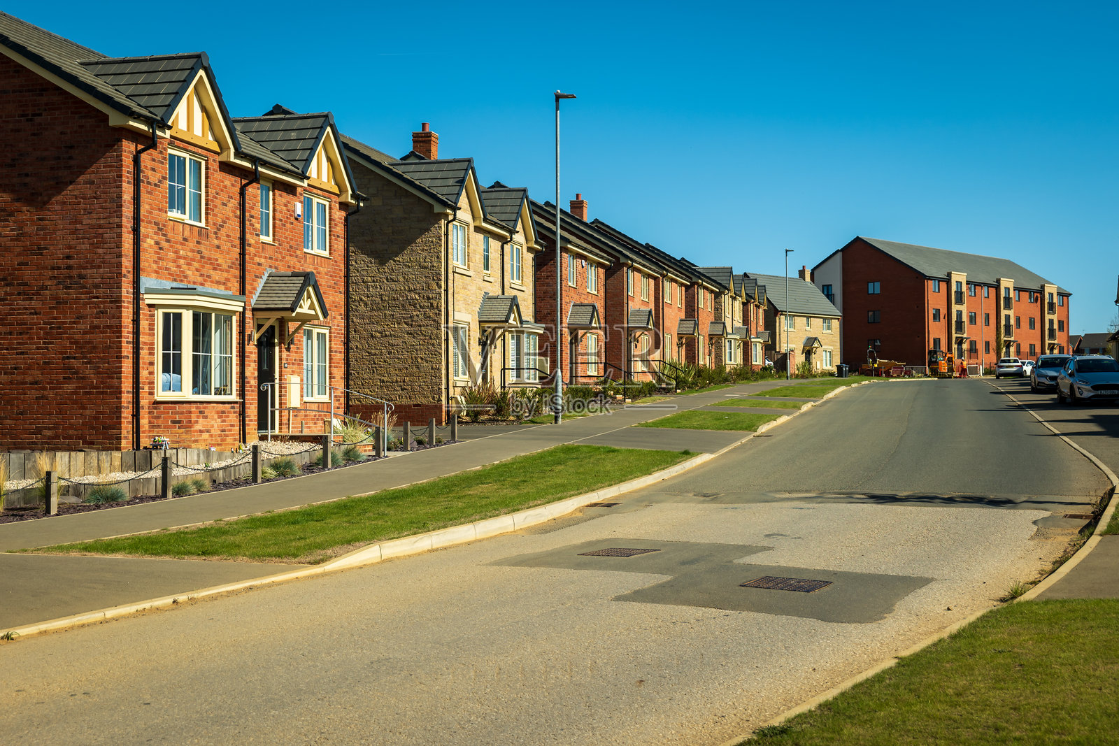 英国住宅区街景照片摄影图片