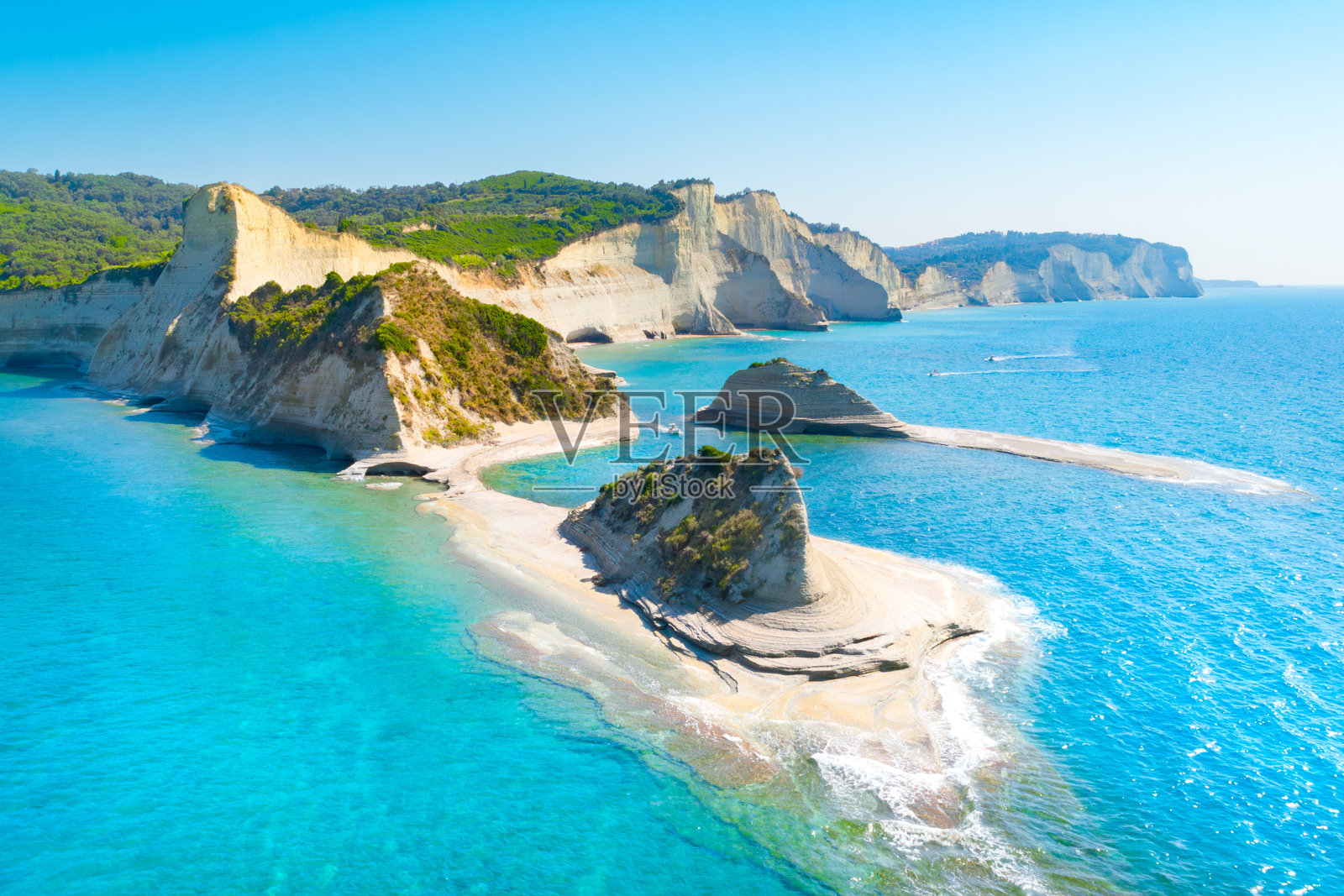 希腊科孚岛的德拉斯提斯角美丽景色照片摄影图片