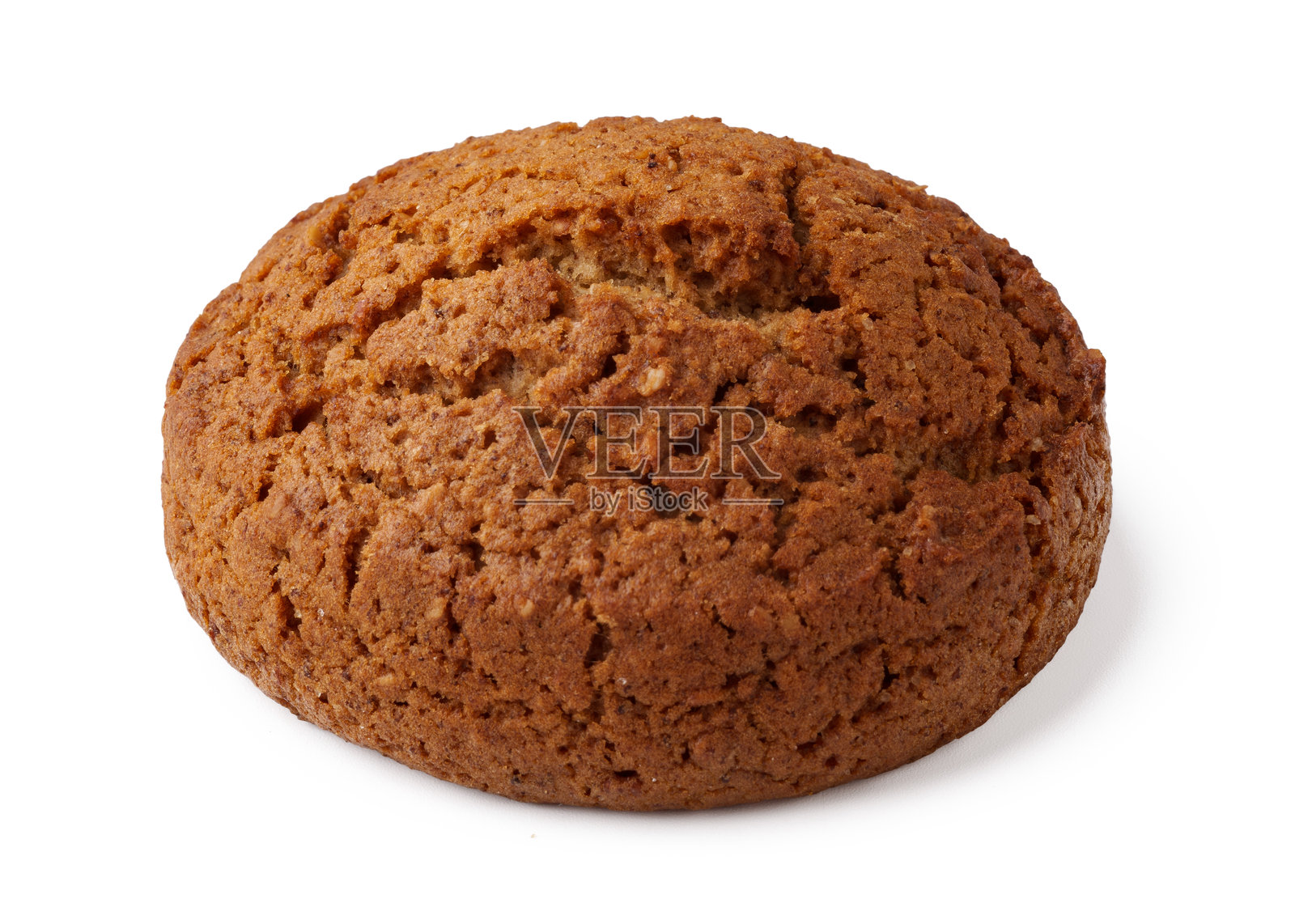 新鲜出炉的圆形姜饼展示在简单的背景上照片摄影图片