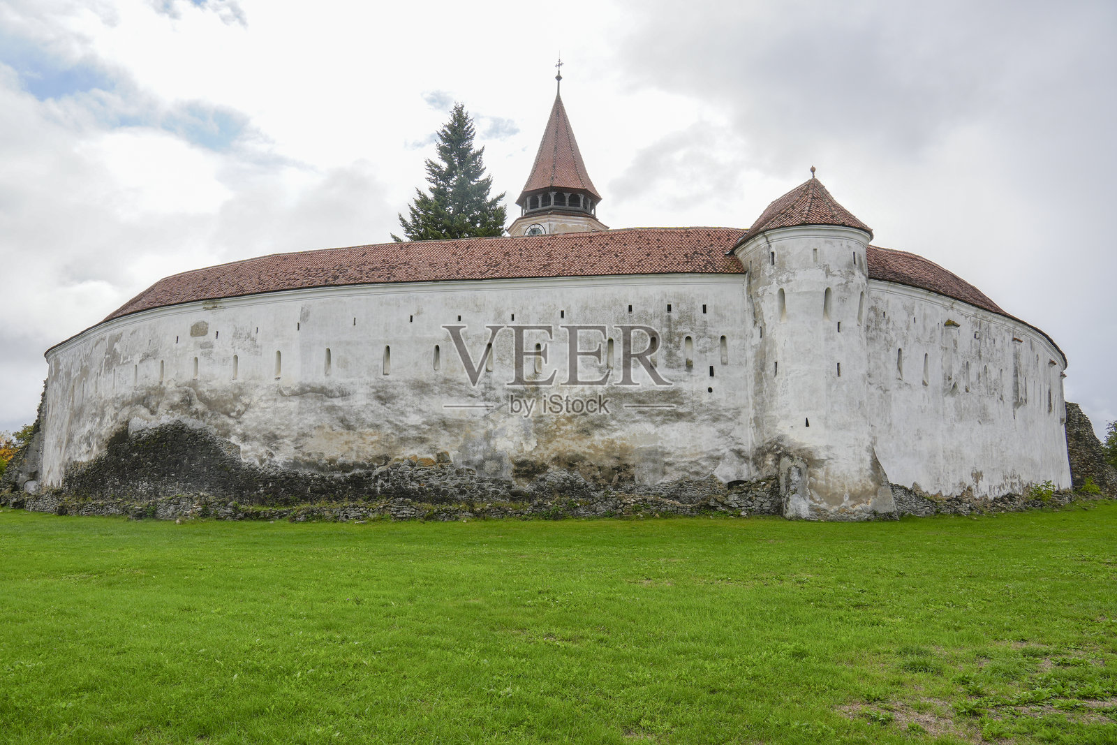 罗马尼亚布拉索夫的普雷杰梅尔堡垒教堂照片摄影图片