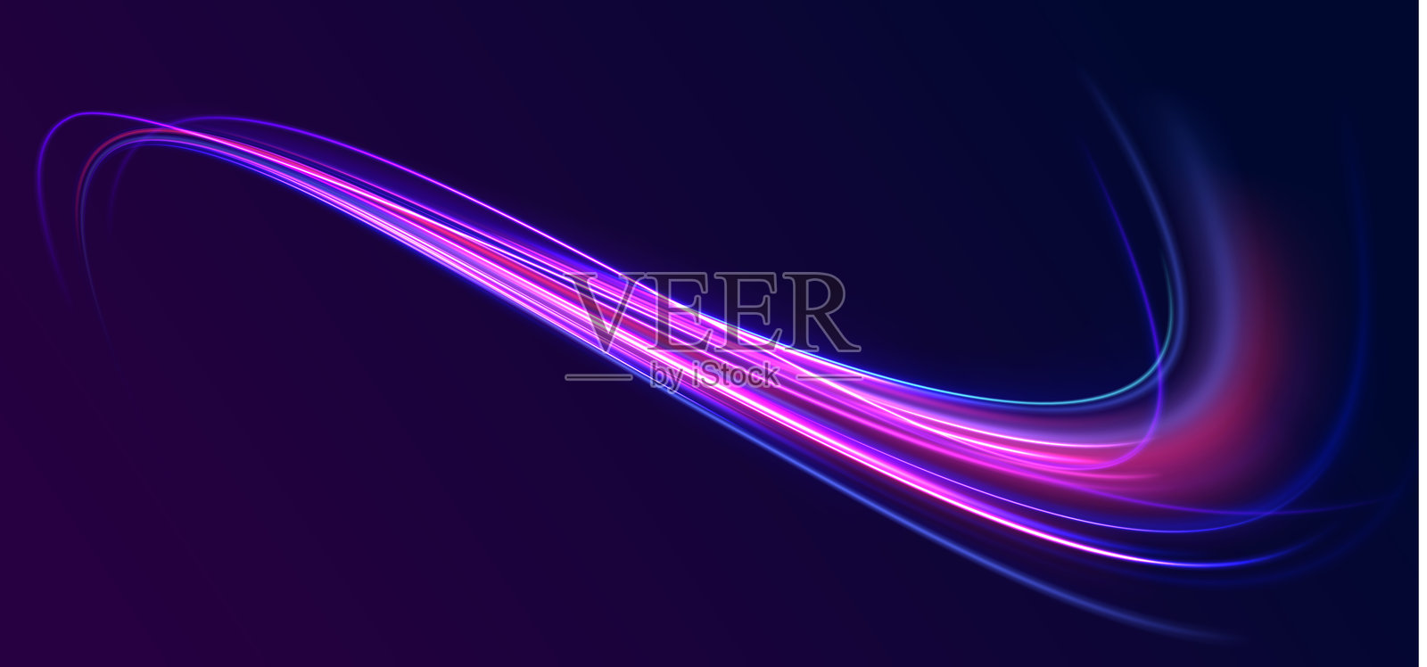 霓虹灯线插画图片素材