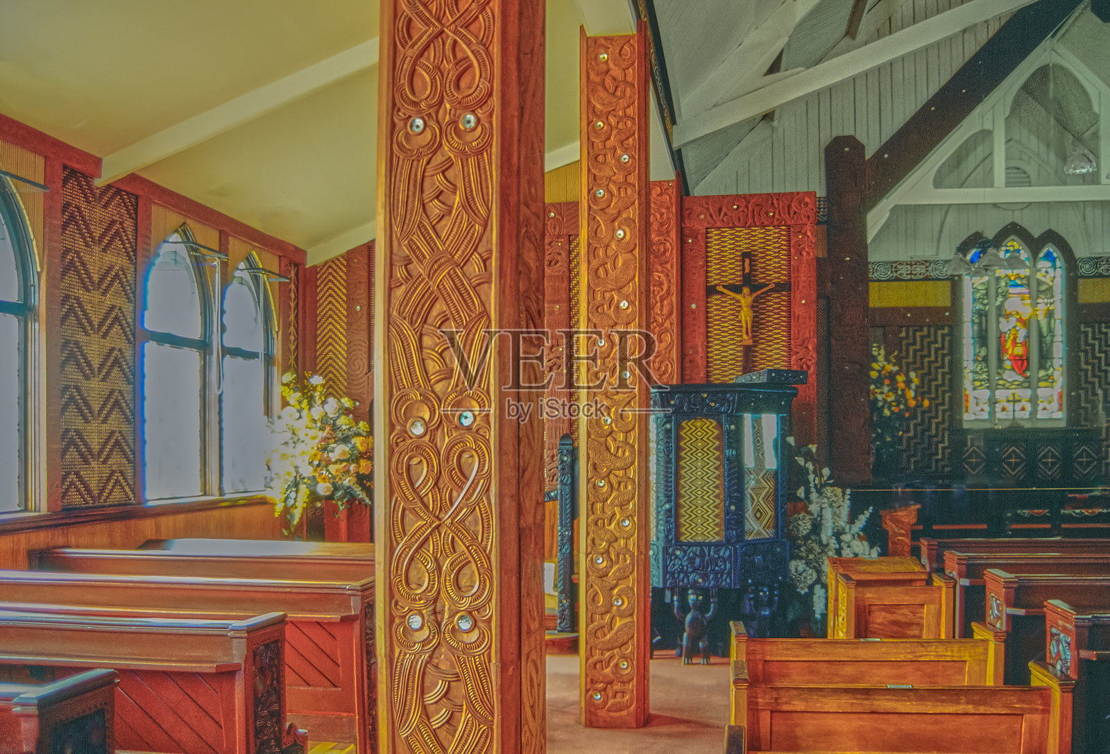 新西兰，北岛的魅力与传统照片摄影图片