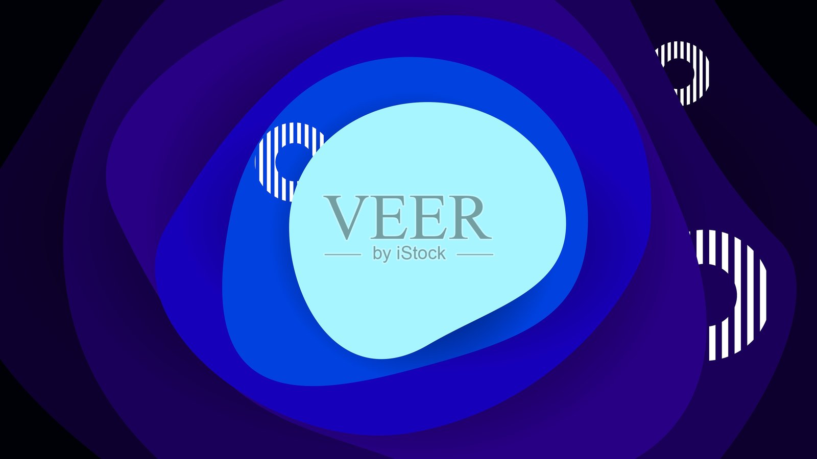 蓝色覆盖的珊瑚礁水生主题蓝色抽象背景插画图片素材