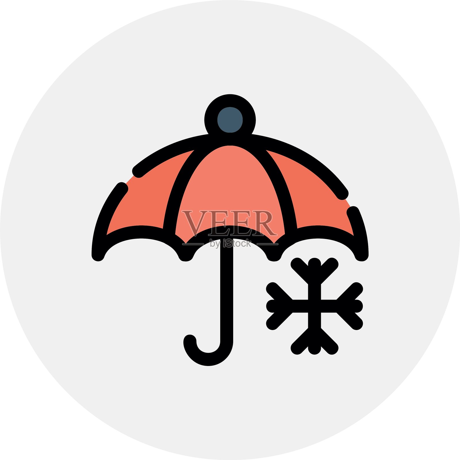 雨伞图标插画图片素材