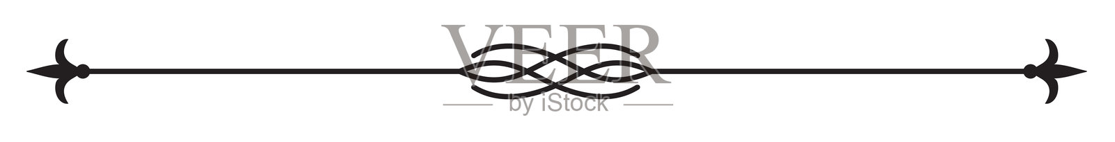 复古装饰线条。文本分隔符。线条边框。线条分隔符，边框，复古分隔符，下划线元素。矢量插图插画图片素材