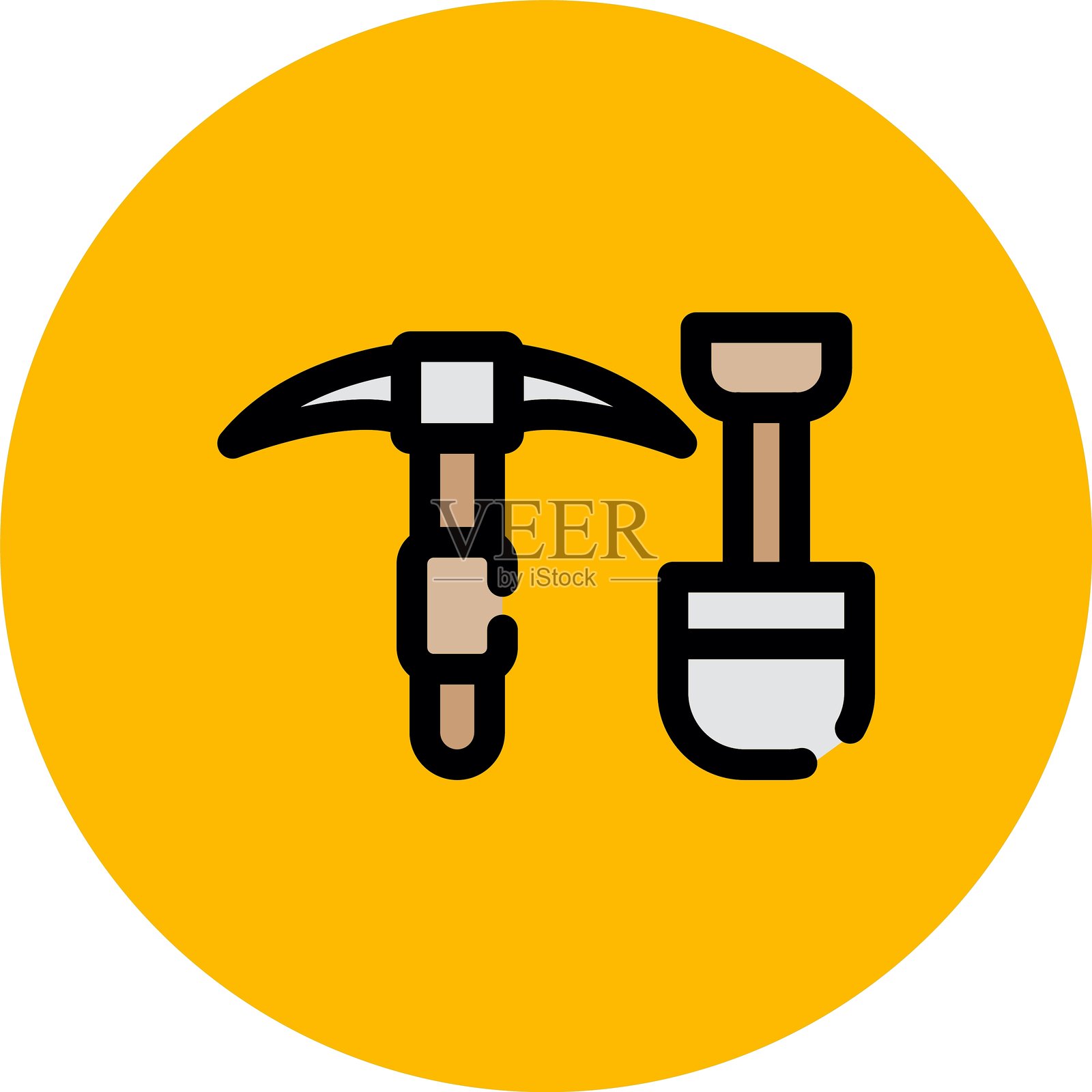 材料开采图标插画图片素材